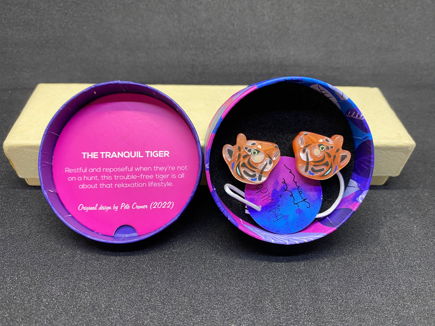 Erstwilder earrings THE TRANQUIL TIGER