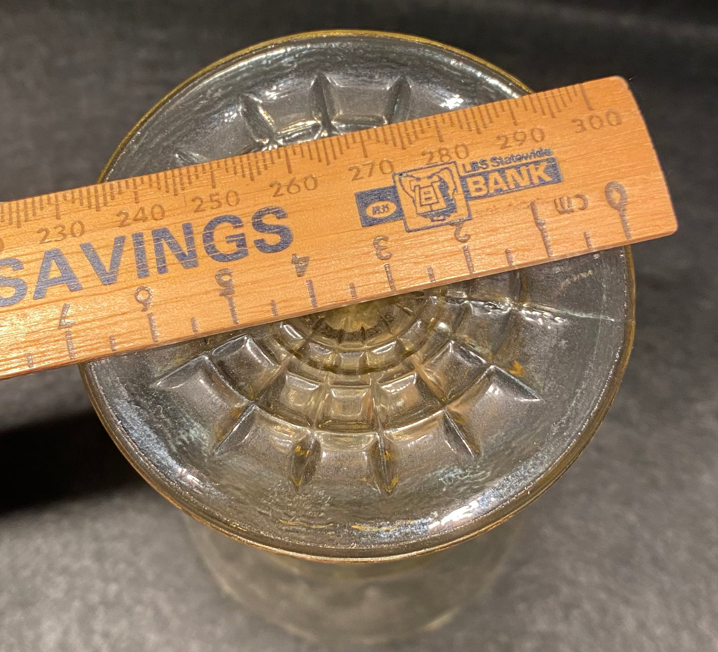 Uranium? Anchor Hocking Block Optic Depression Glass Tumbler Art Deco