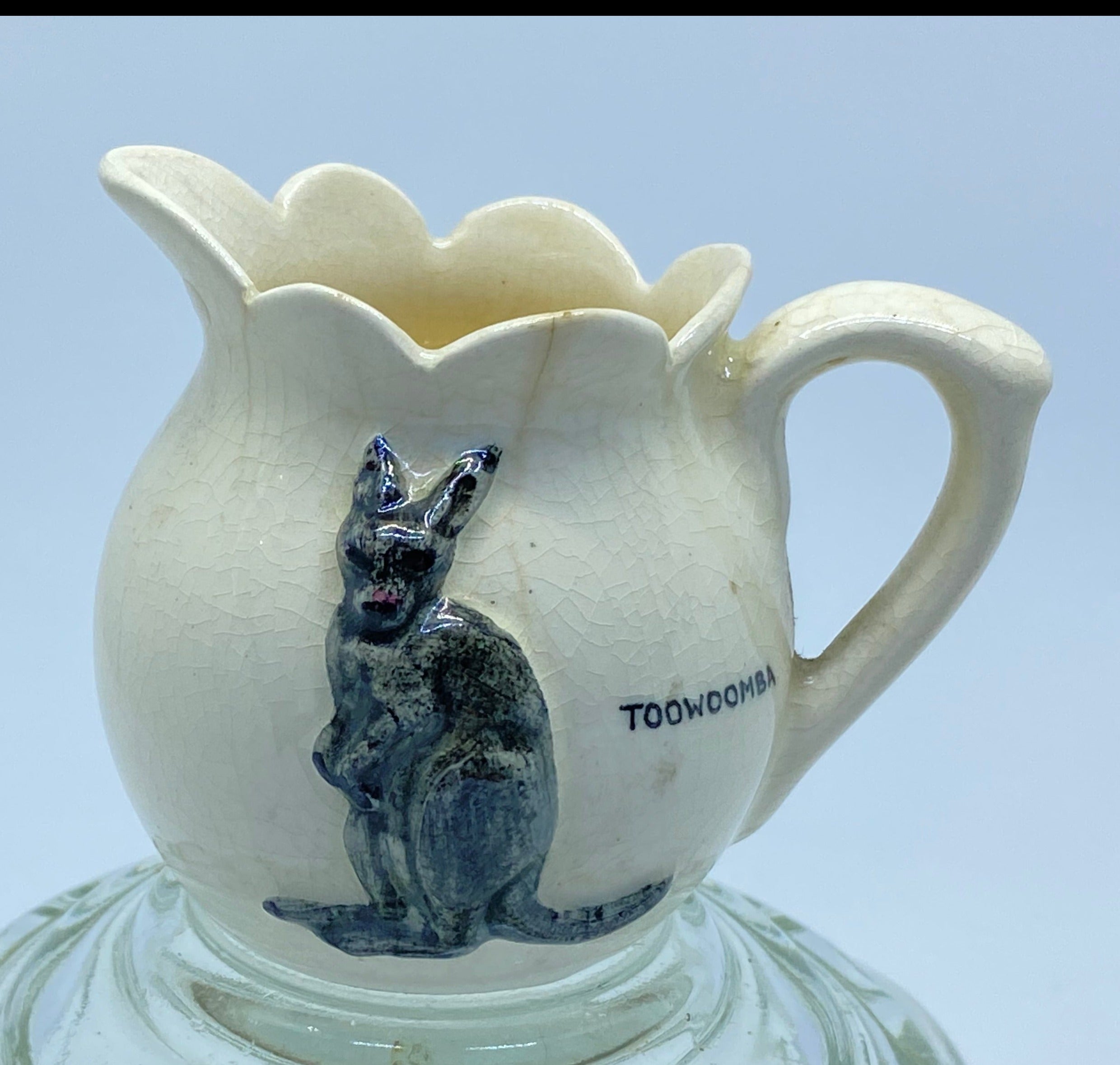 Rose Noble pottery jug Toowoomba kangaroo The Happy Hoarders Tasmania