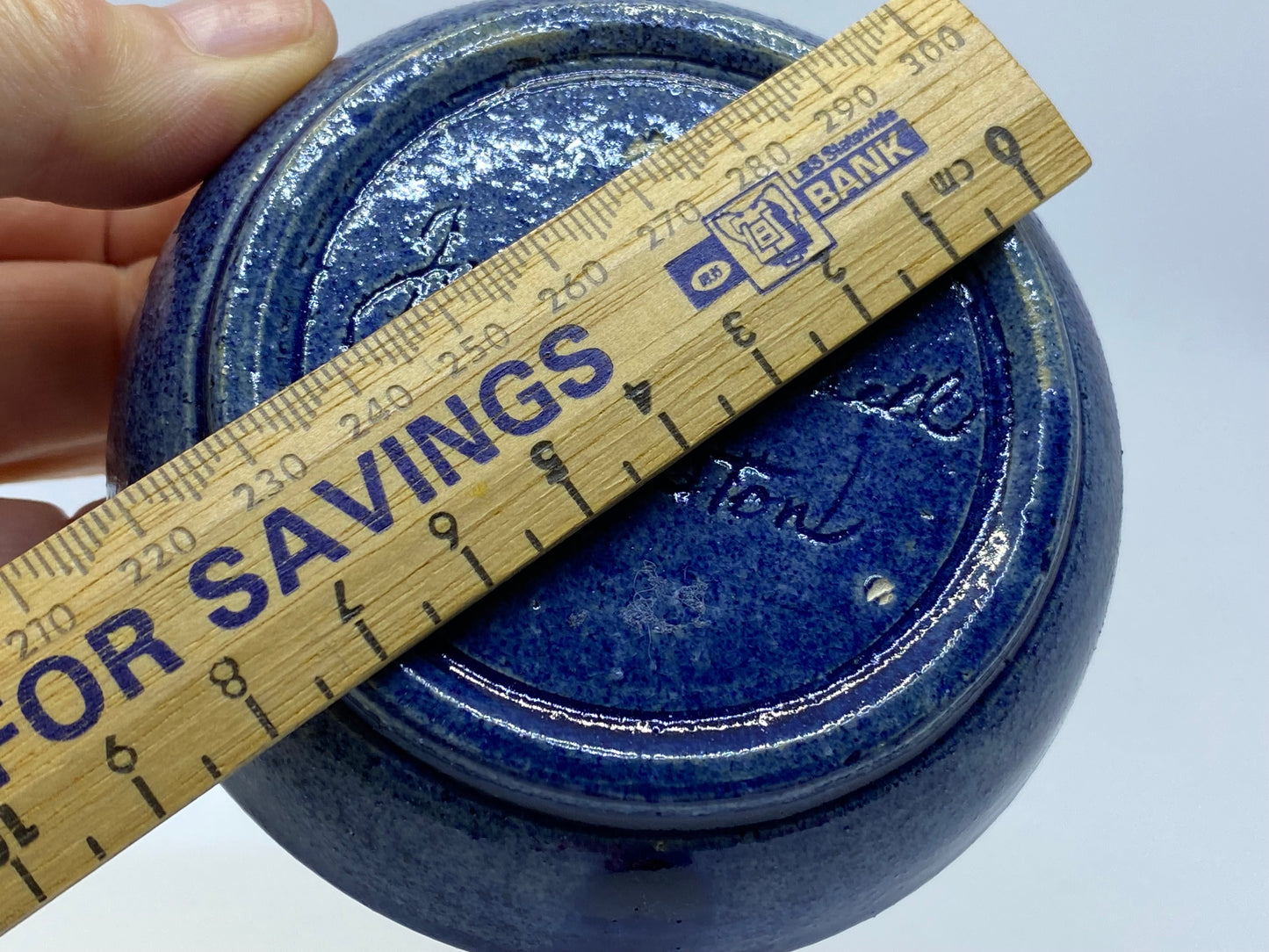 John Campbell Launceston Tasmania - blue pin dish