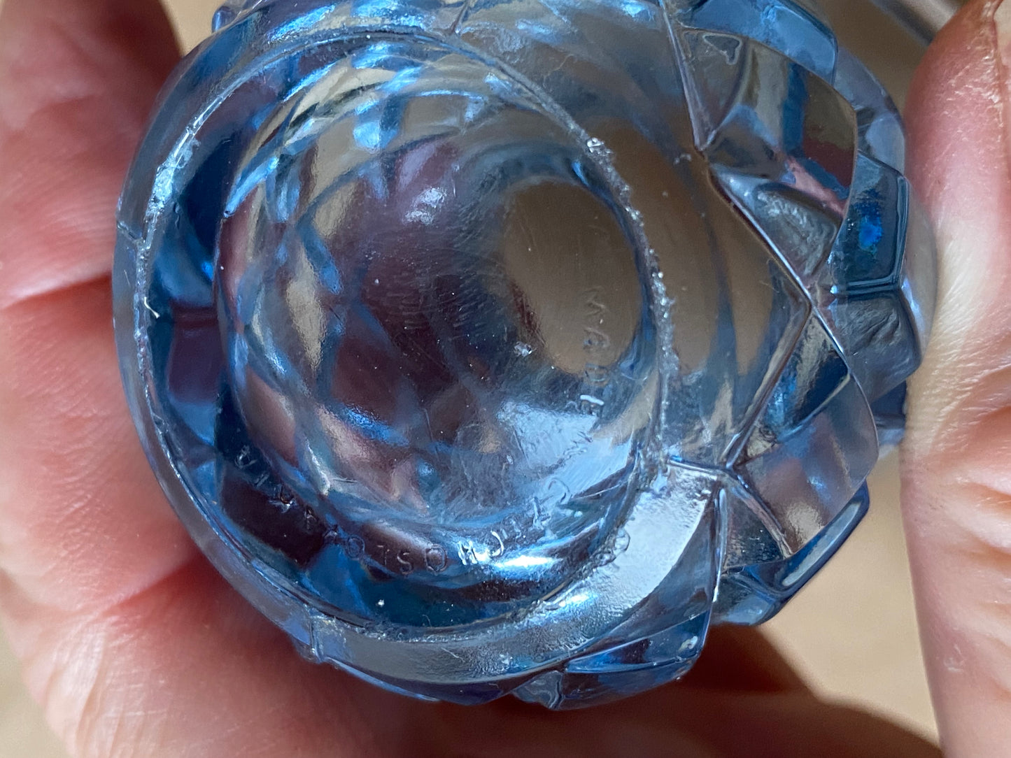 Vintage thistle glass vase from Czechoslovakia