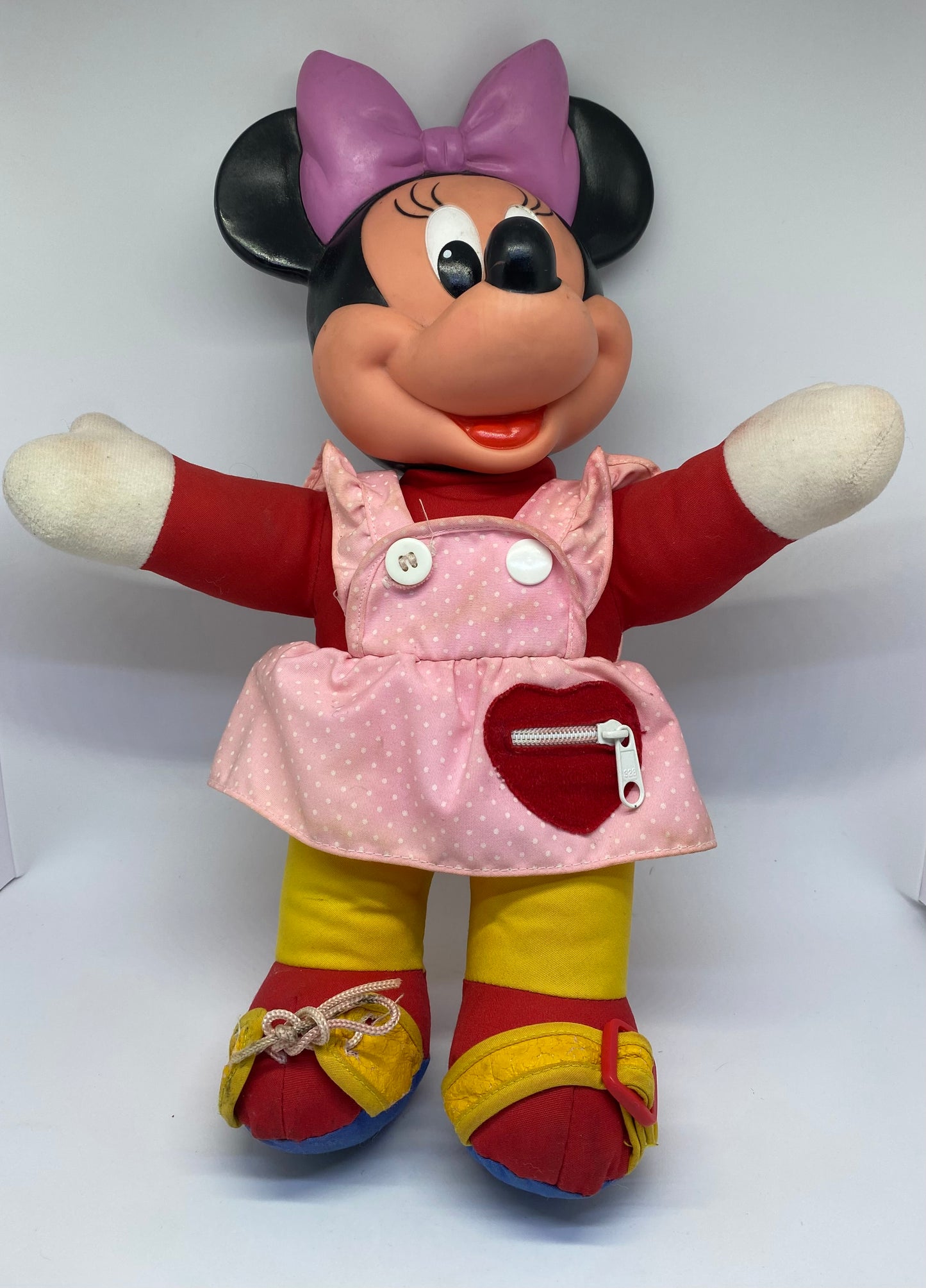 1980s Vintage Disney for Mattel- Teach me to Dress - Minnie Mouse