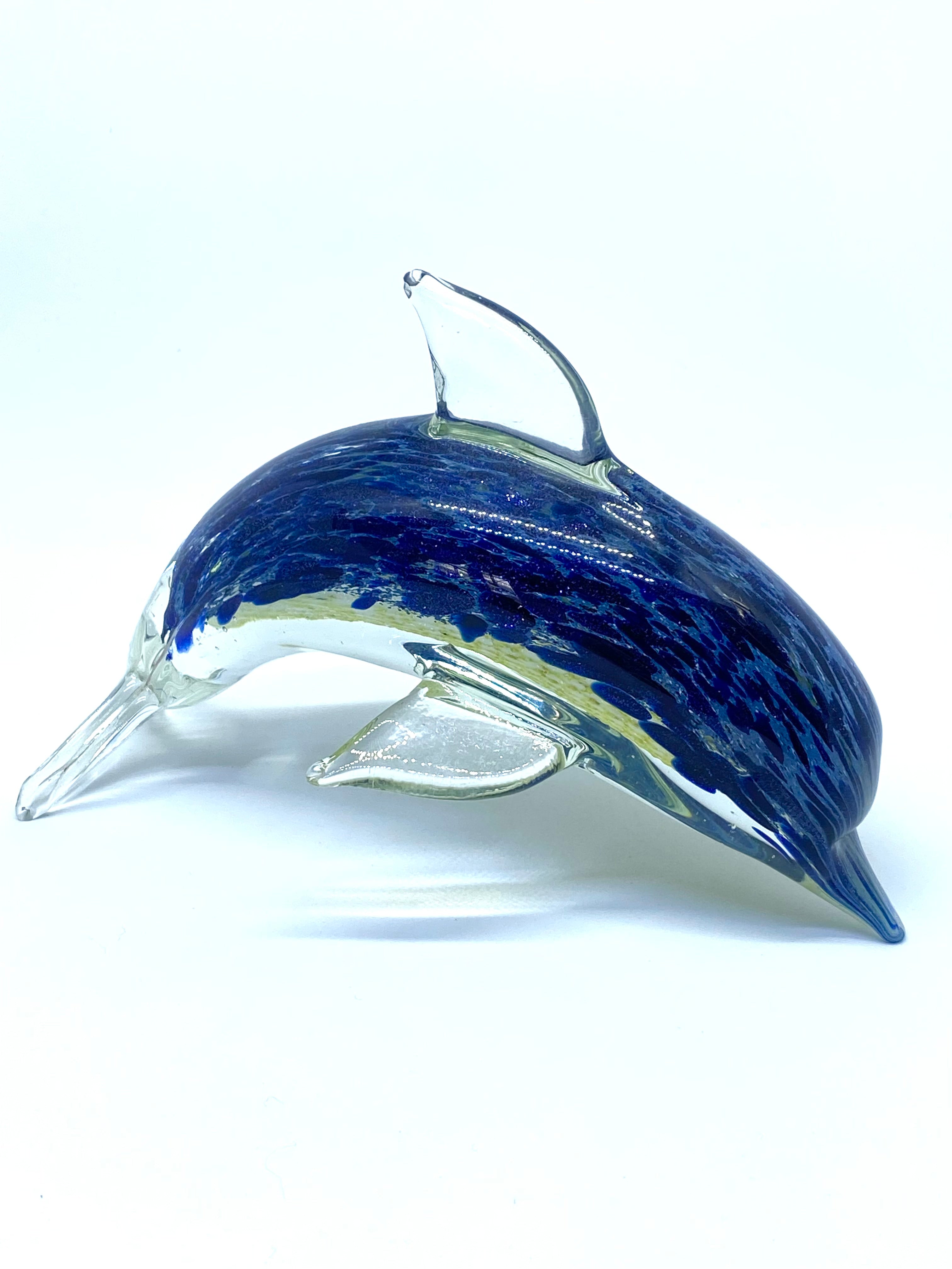 Murano Sommerso Glass Dolphin Stunning Art Glass Design The Happy