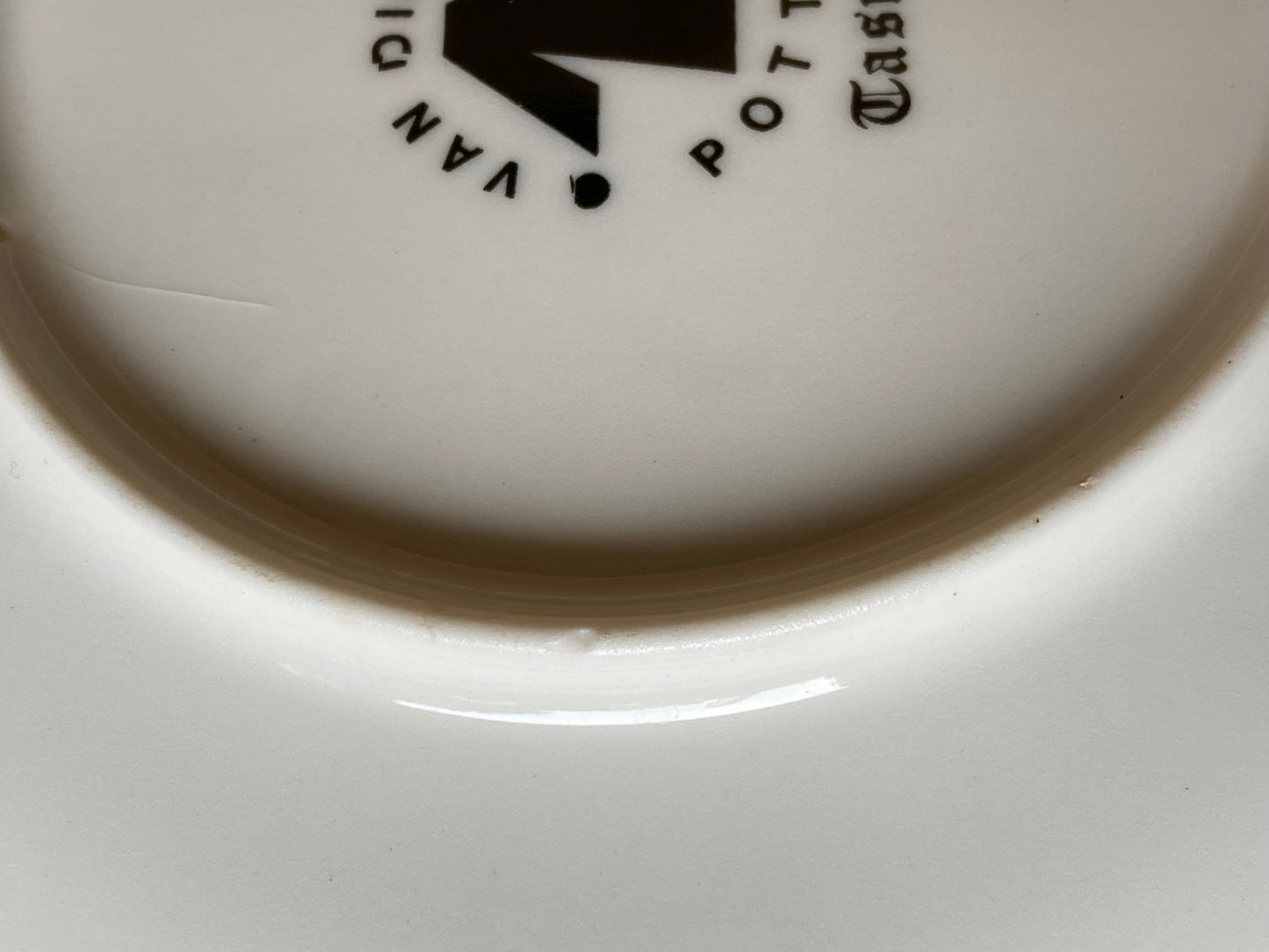Vintage Van Diemen Pottery Santa Claus plate