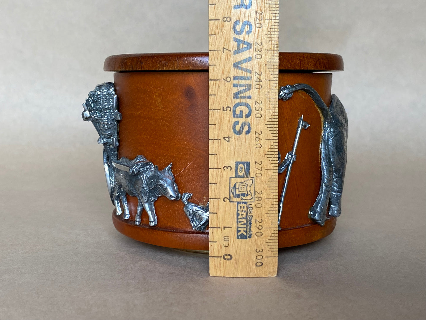 Royal Selangor Pewter and Wooden Music Trinket Box - Circus Theme