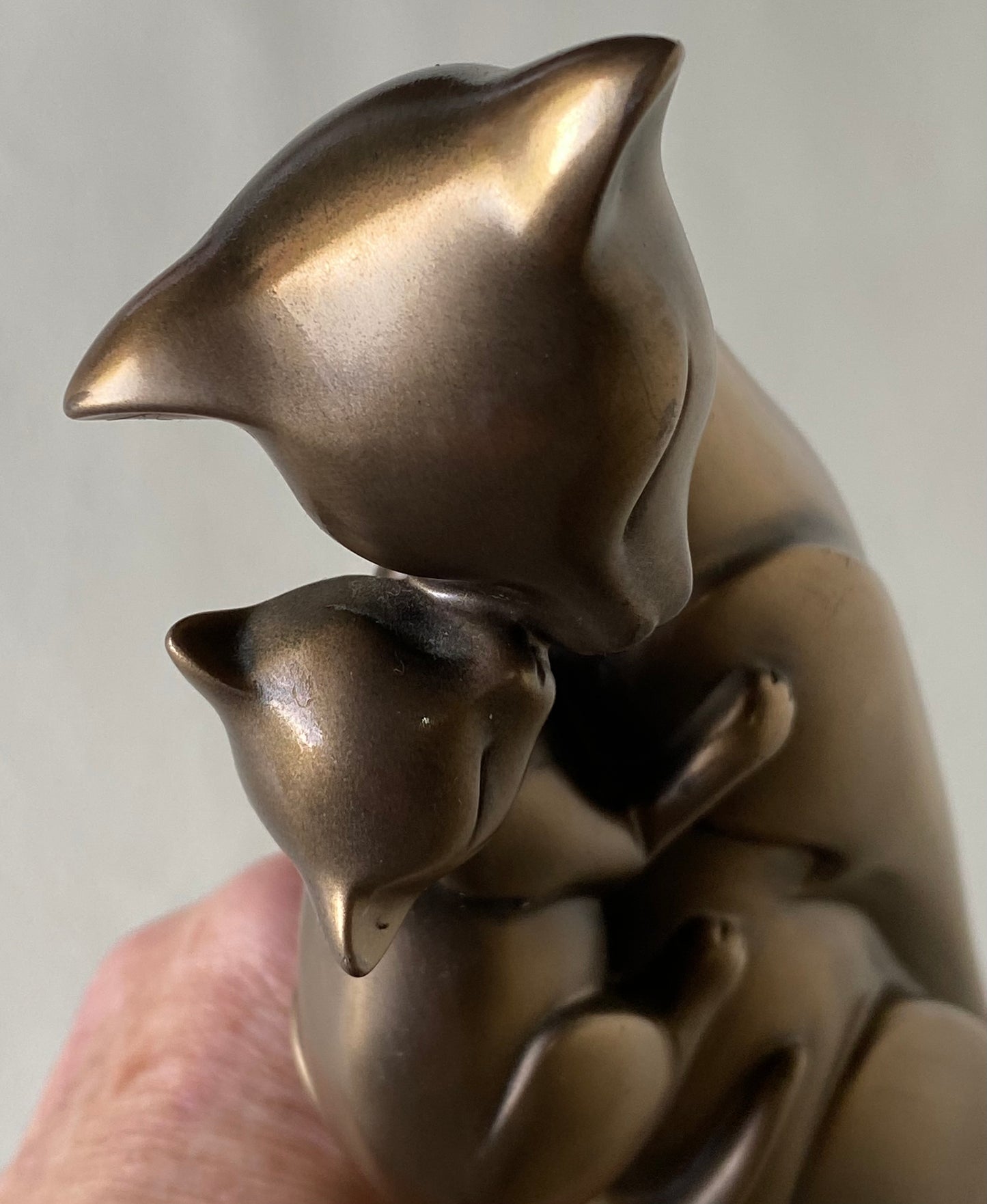 Veronese Shudehill bronze-effect cat figurine