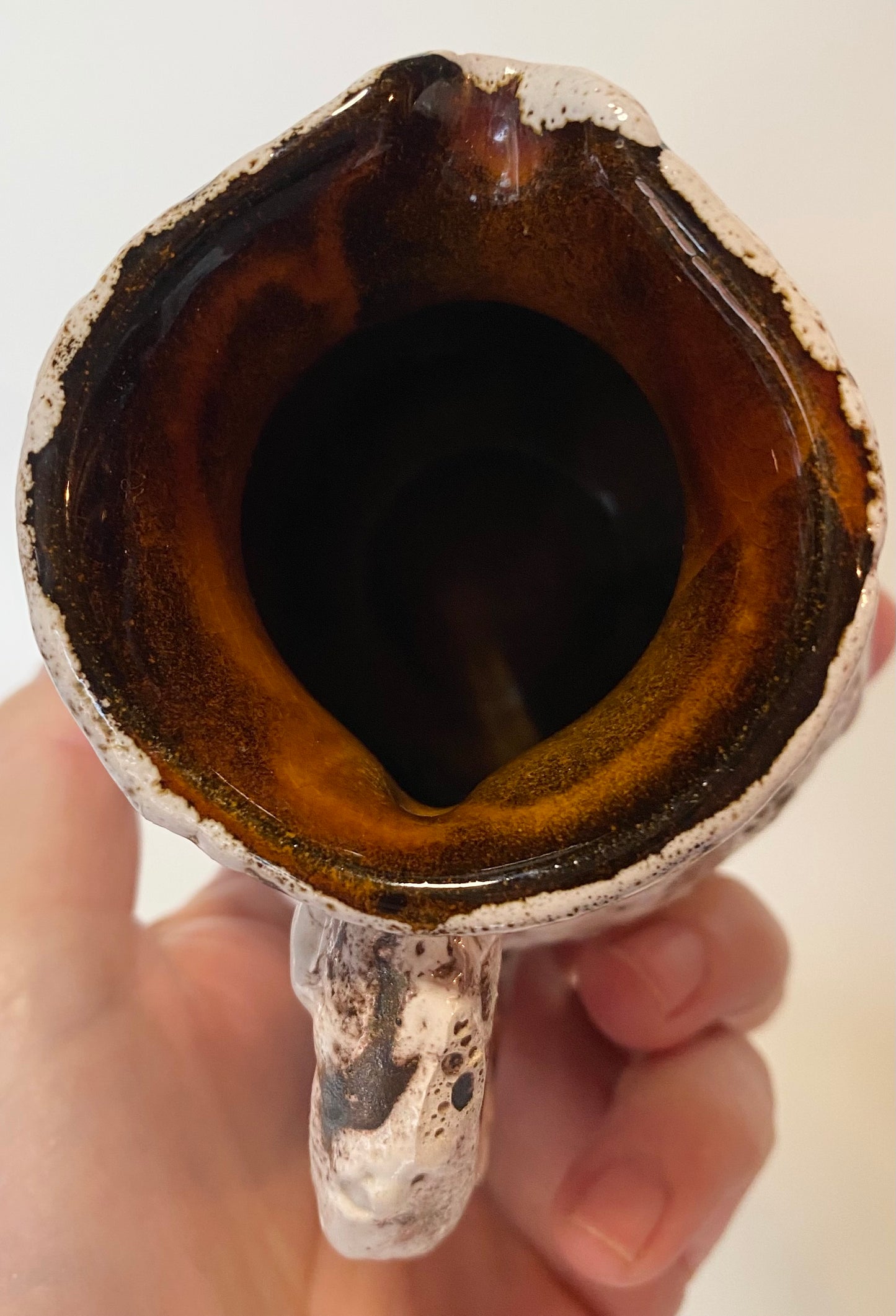 Fat lava style pottery jug