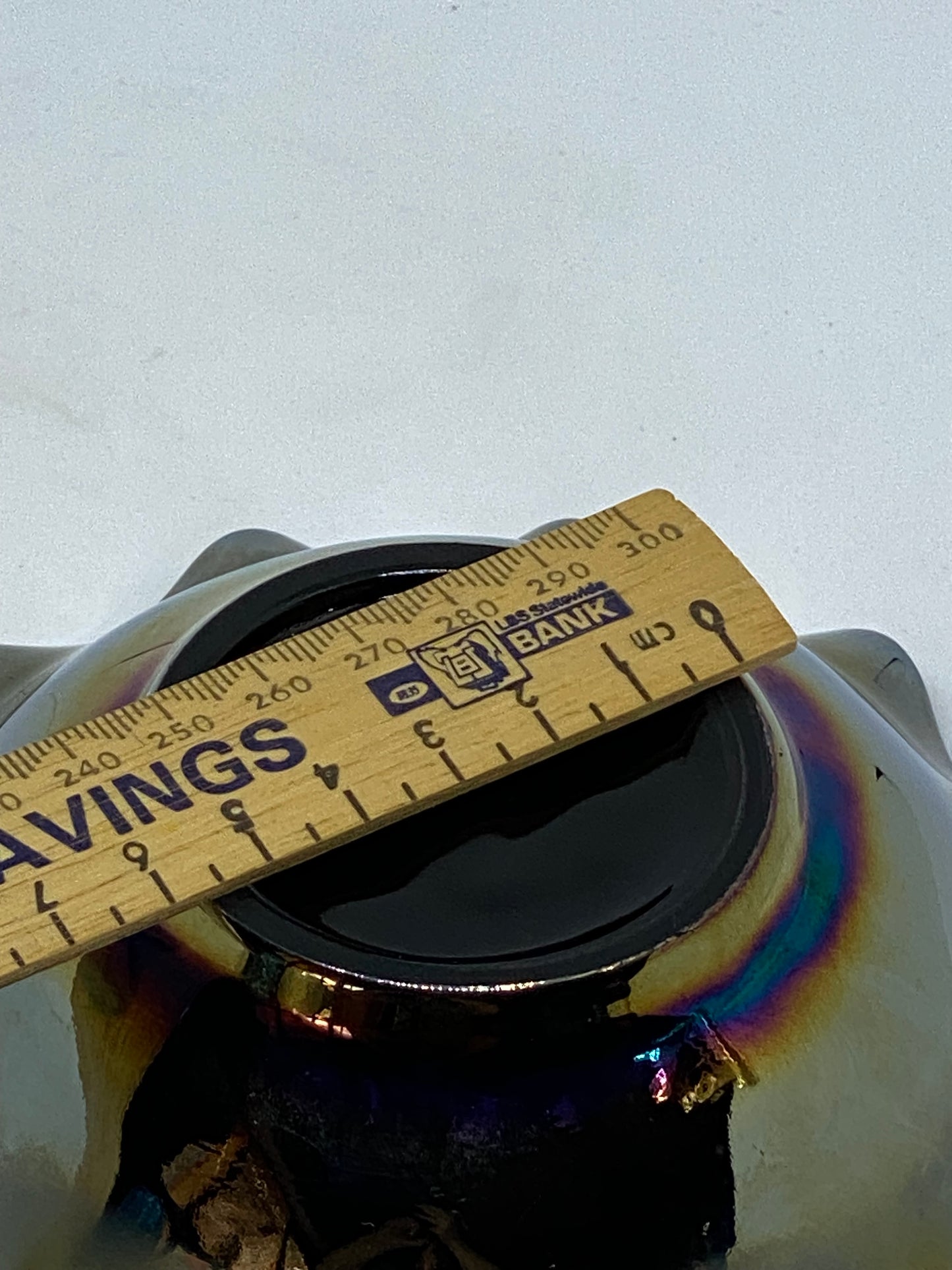 Crown Crystal Australia - Nappy Bowl - Black Amethyst Swan