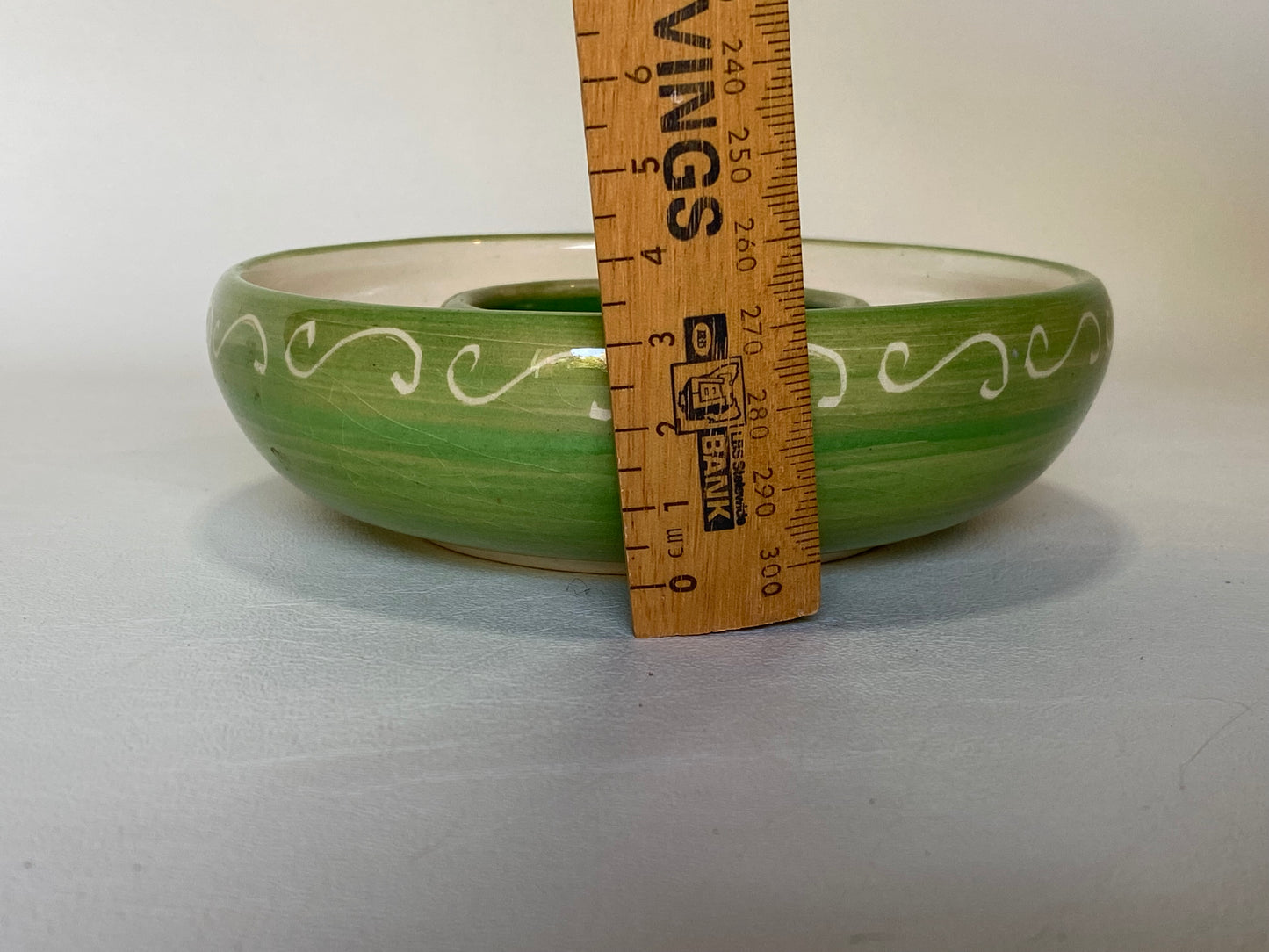 Charles Wilton Float Bowl Posy Ring - green