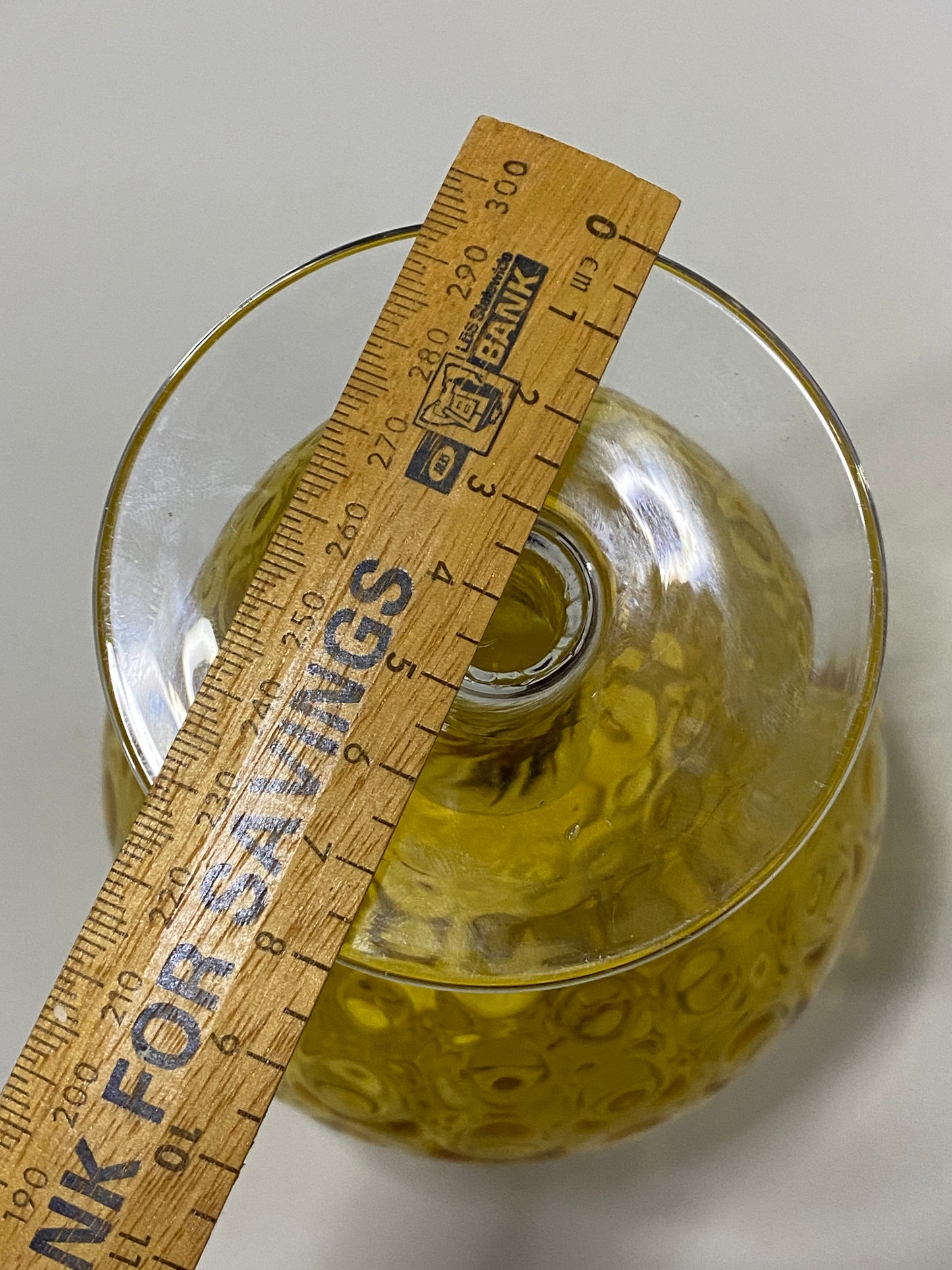 Large 1950s Empoli Glass in Gold