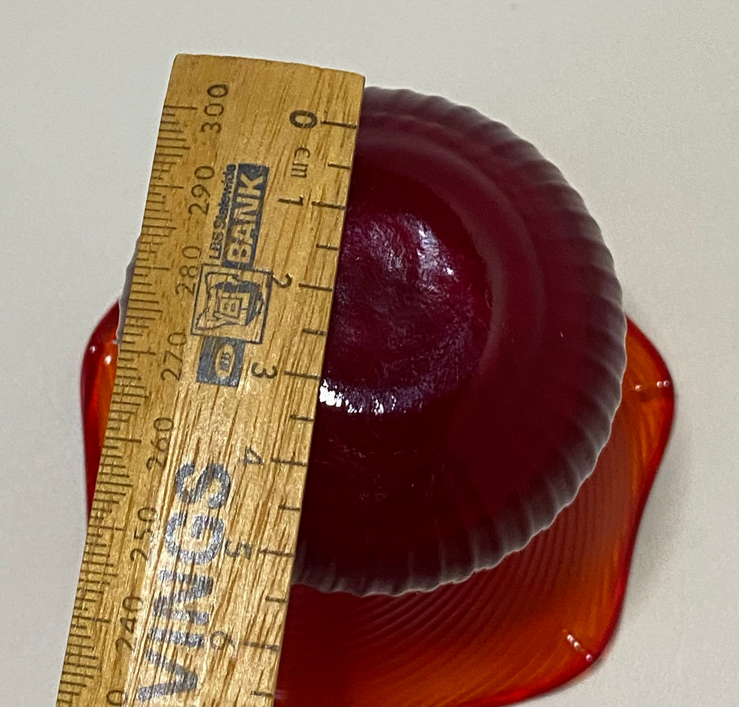 Vintage Small Amberina Glass Vase