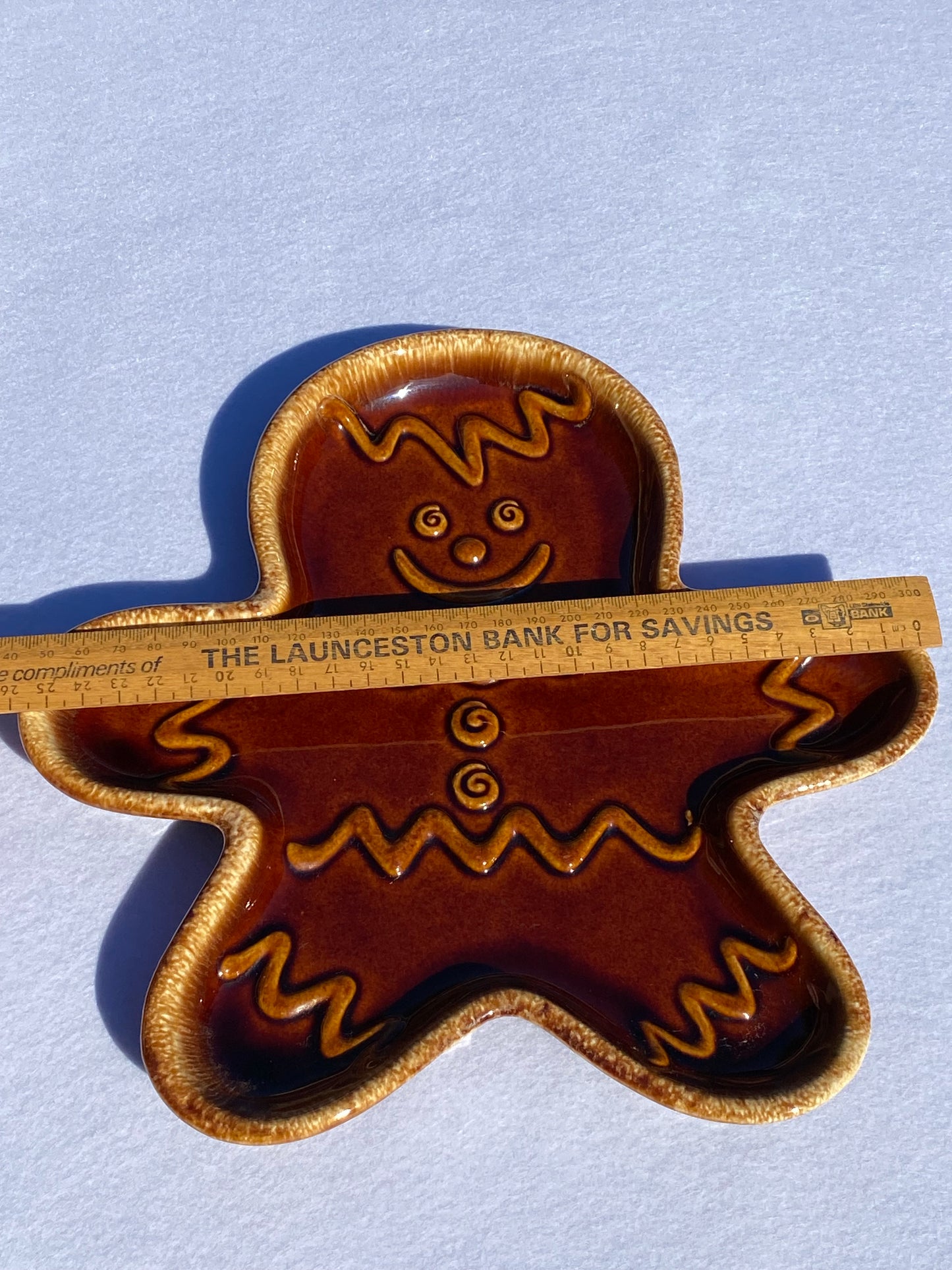 1. Vintage HULL USA Gingerbread Man Cookie Plate (lighter glaze) 40+ years old