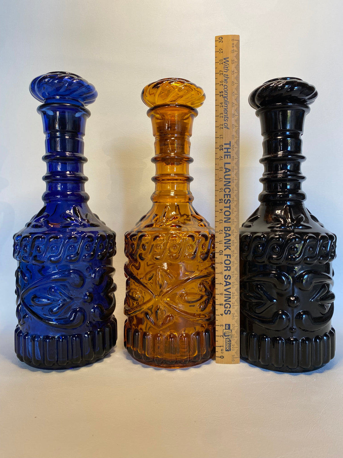Vintage 1970s Jim Beam Bottle Decanter - BLACK