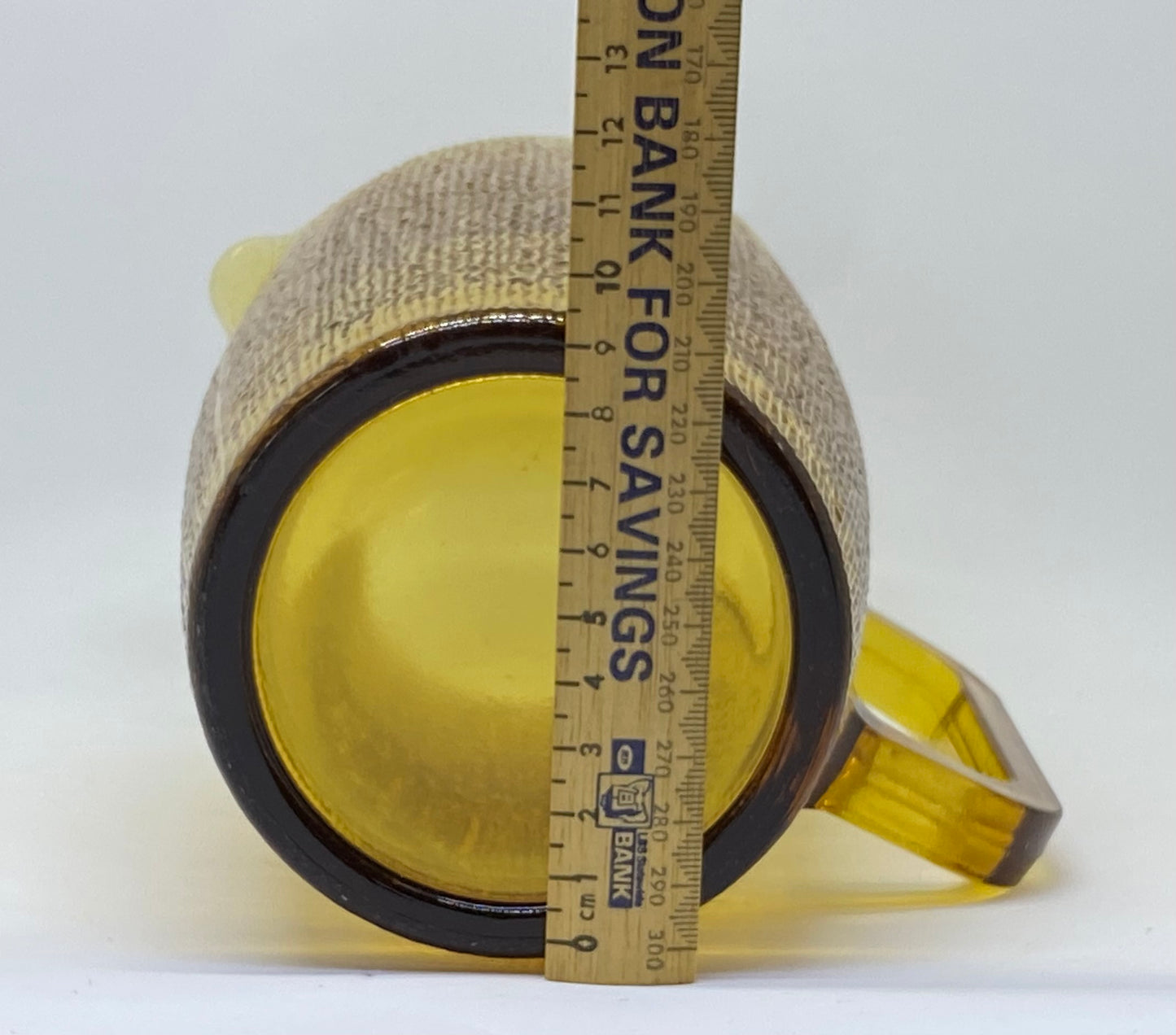 Retro 1970's Crown Kaaru or Crystal Large Amber Jug