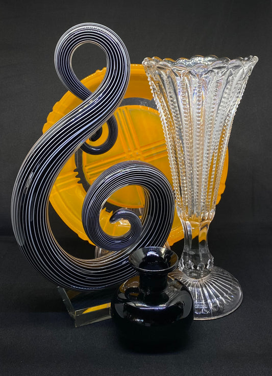 Art Glass, glass and vases