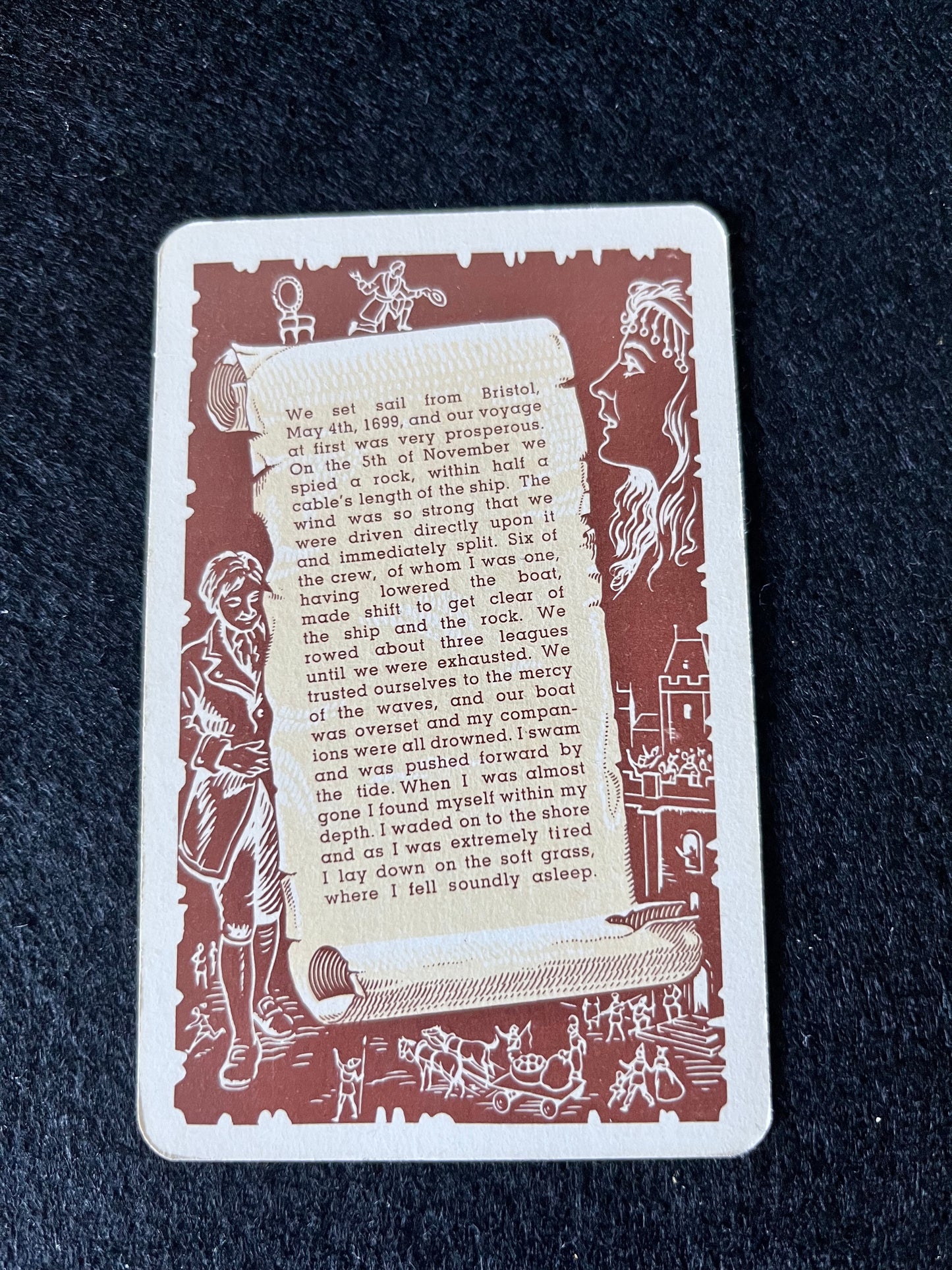 Vintage Gulliver's Travels Card Game