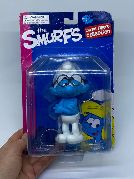 Brainy Smurf Peyo - Large figure 14 cm toy in original packaging