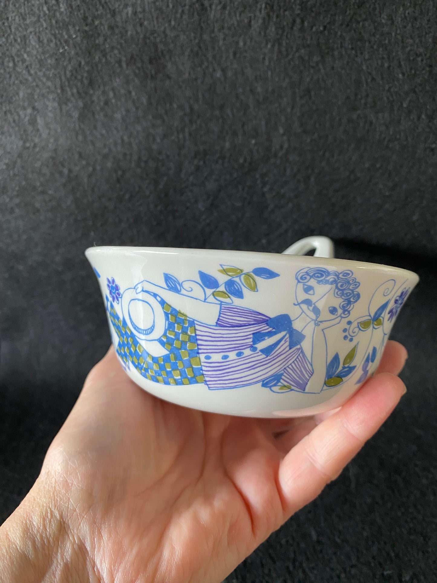 Figgjo Flint Lotte handled bowl - 12025