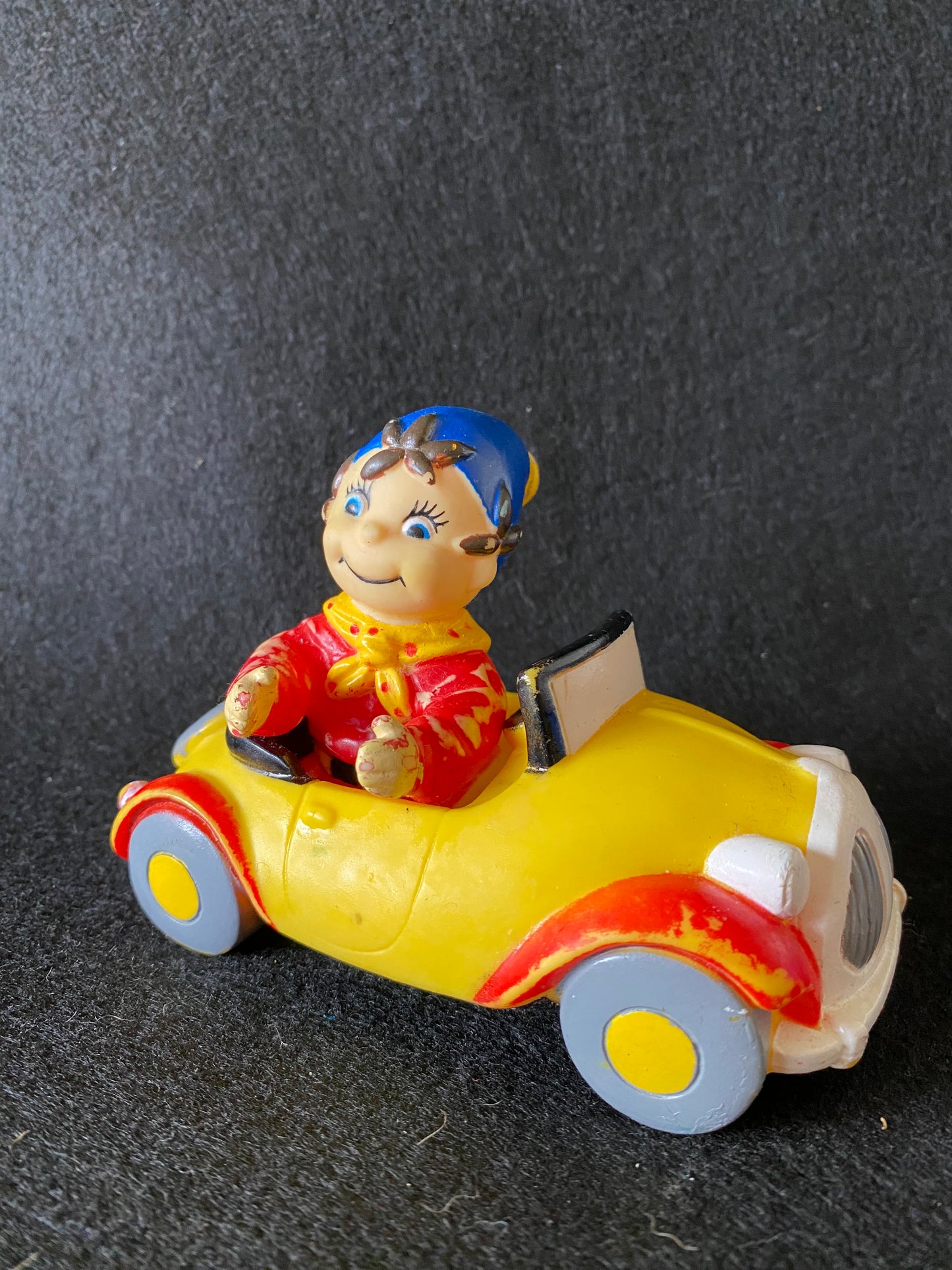 Vintage Noddy rubber/plastic toy car