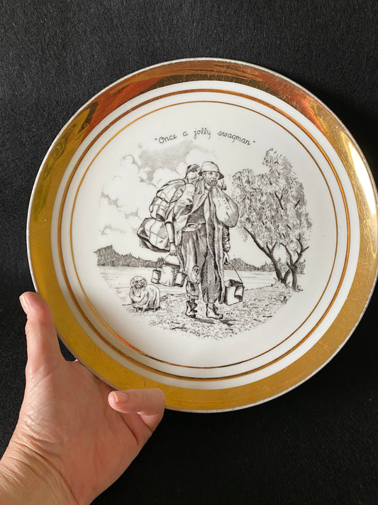 Waltzing Matilda Drover/swagman Westminster Australia plate