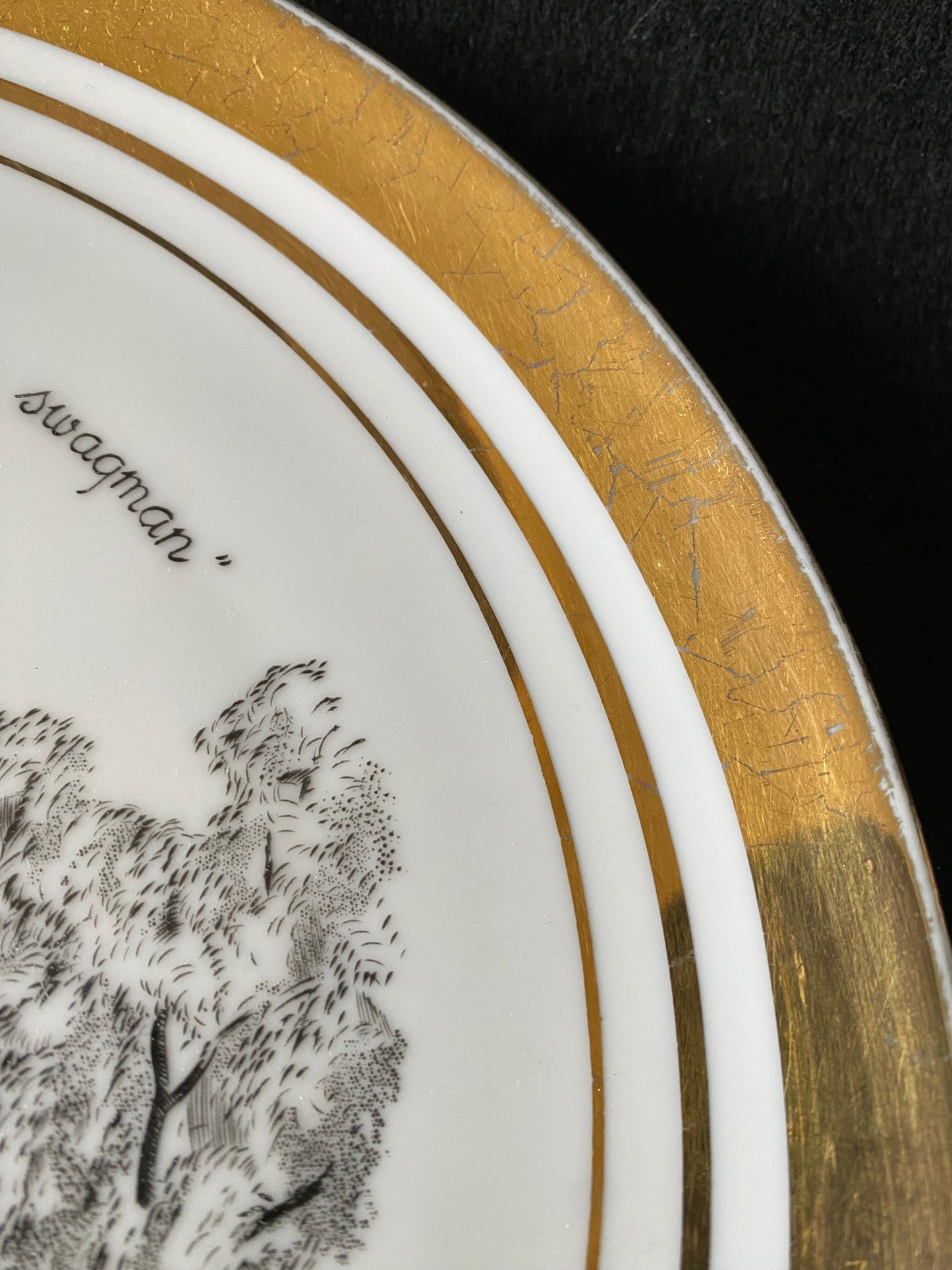 Waltzing Matilda Drover/swagman Westminster Australia plate