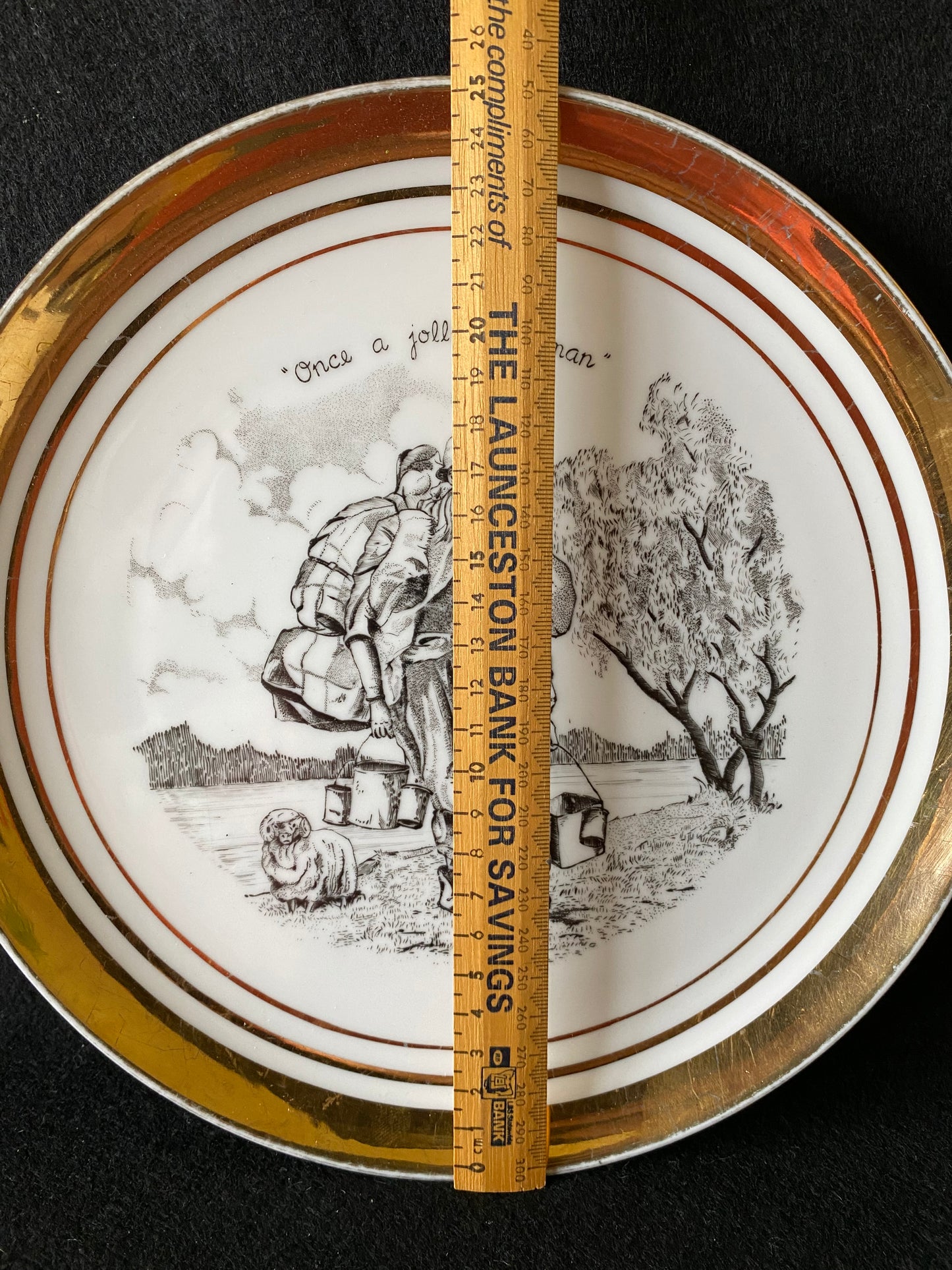 Waltzing Matilda Drover/swagman Westminster Australia plate