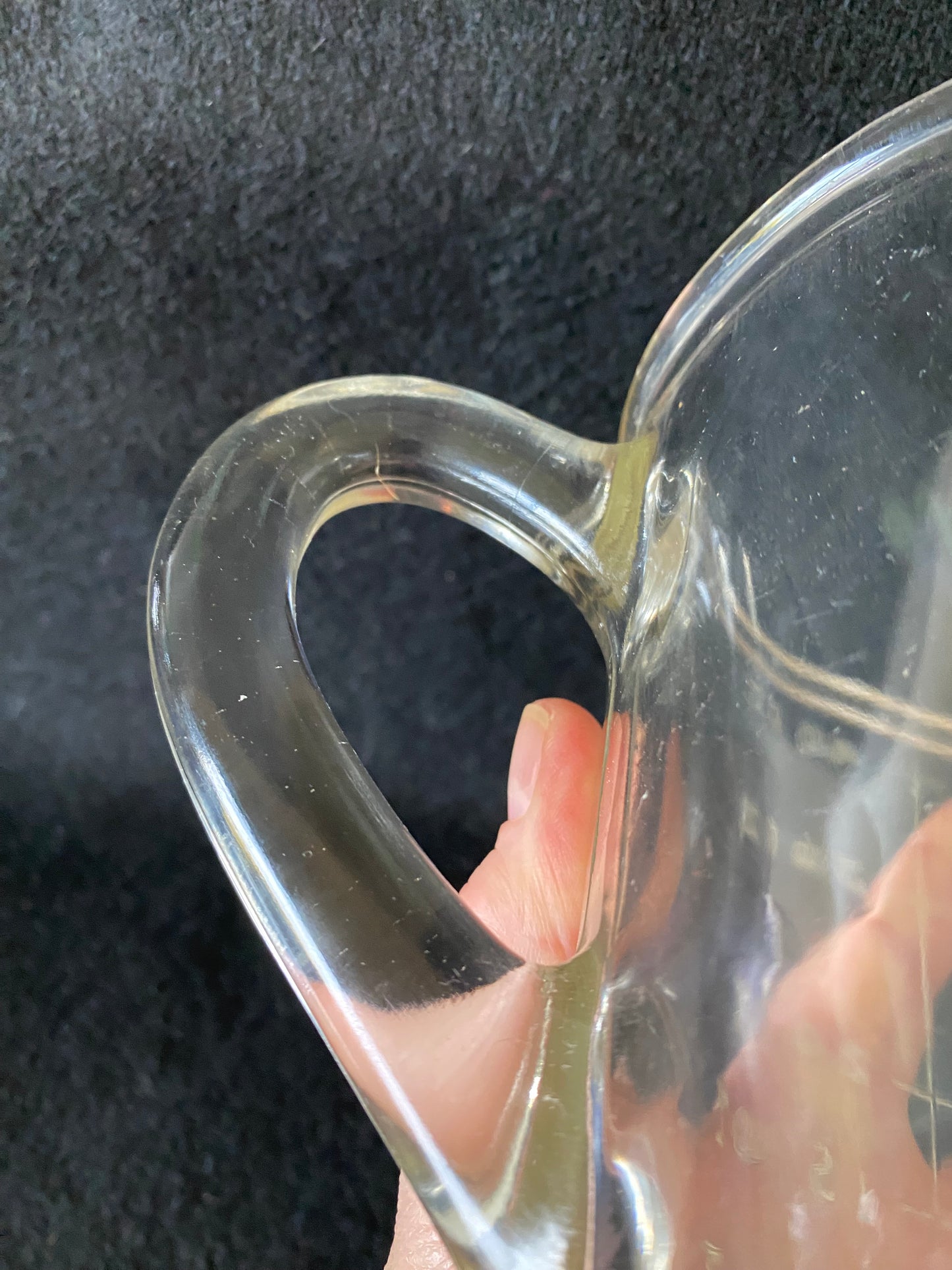 Clear Depression glass (1930s) measuring cup (5 cup/2 pints)