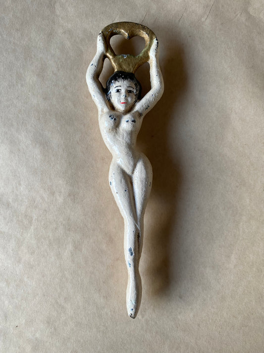 Cast iron bottle opener naked lady “Burlesque" style