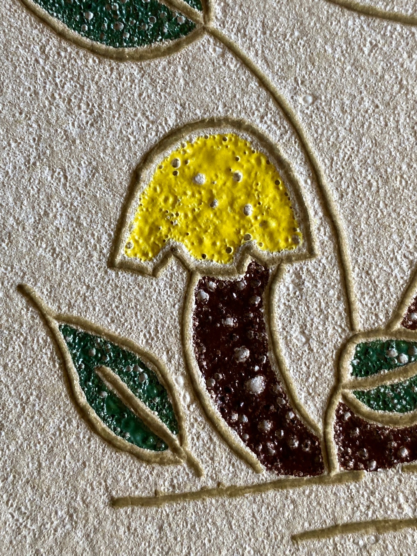 Vintage mushroom wall plaque by Reward