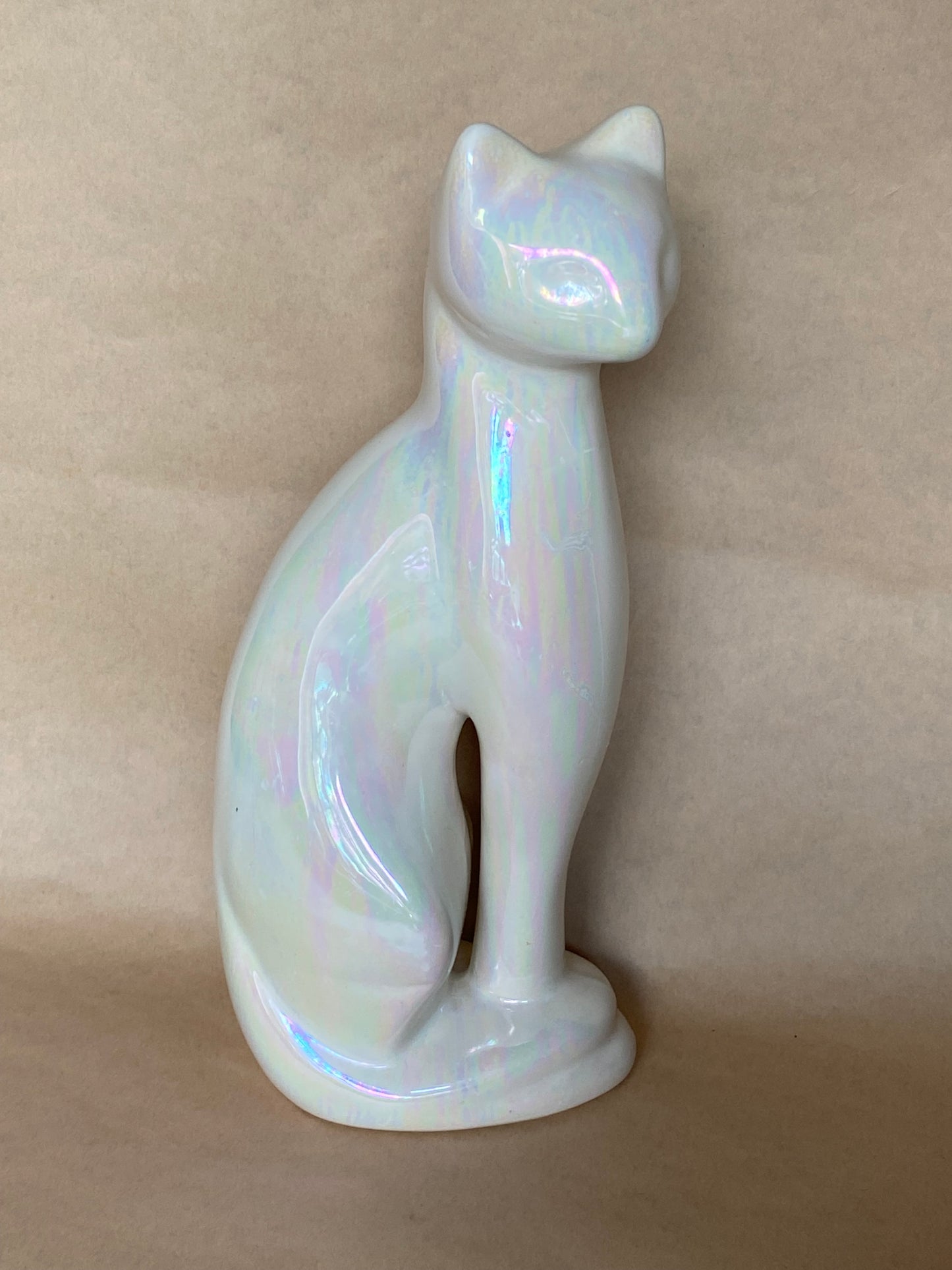 Vintage Rosenthal Netter iridescent white cat