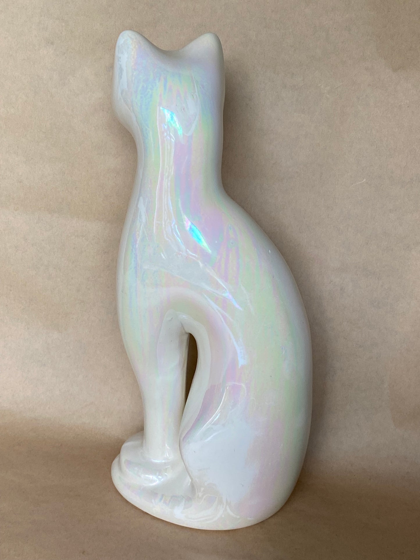 Vintage Rosenthal Netter iridescent white cat