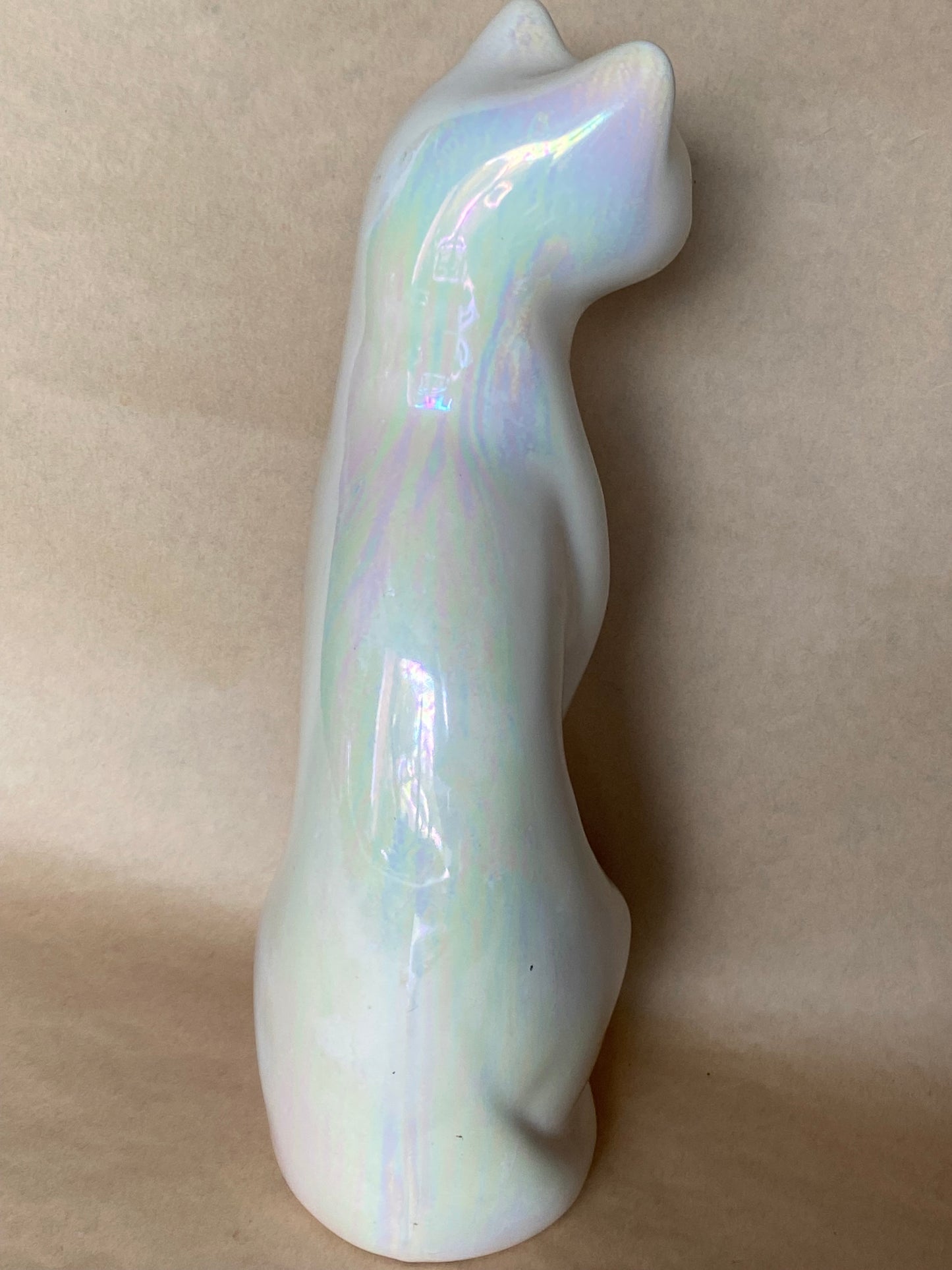 Vintage Rosenthal Netter iridescent white cat