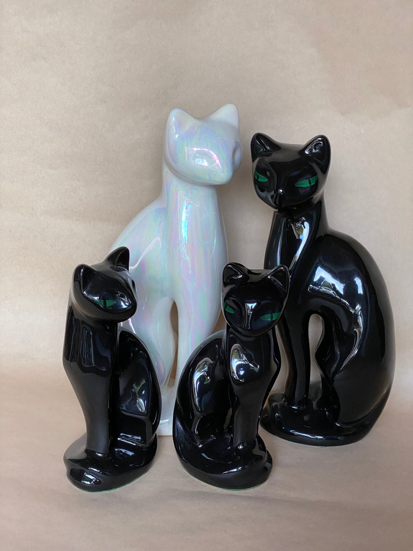 Vintage Rosenthal Netter iridescent white cat