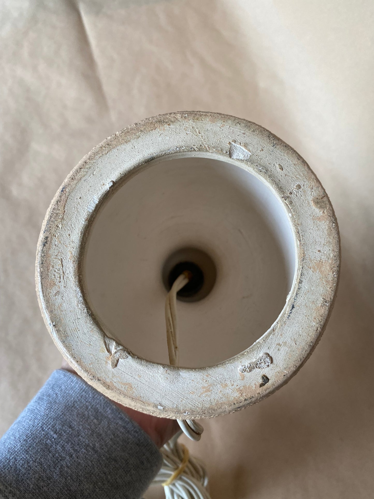 Henning Rathjen floral pottery lamp