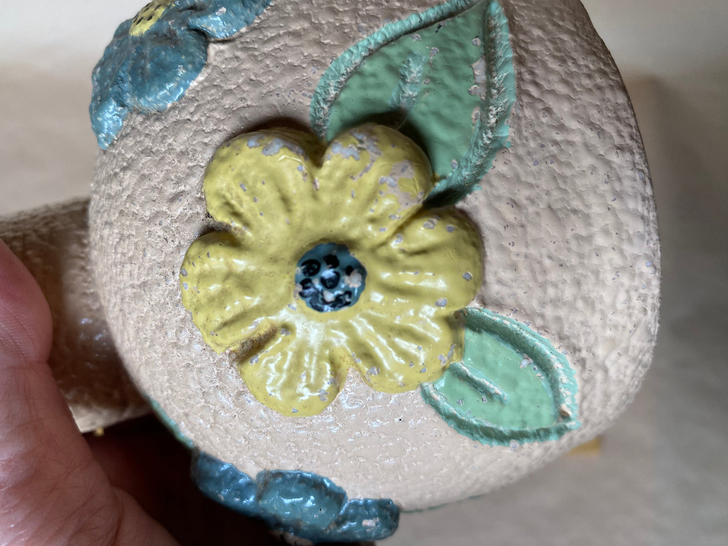 Henning Rathjen floral pottery lamp