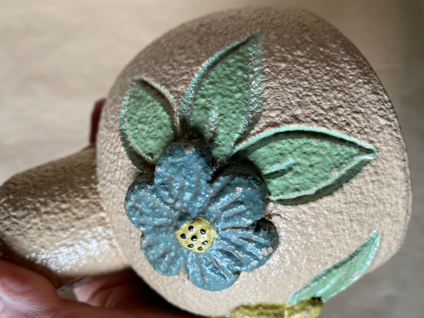 Henning Rathjen floral pottery lamp