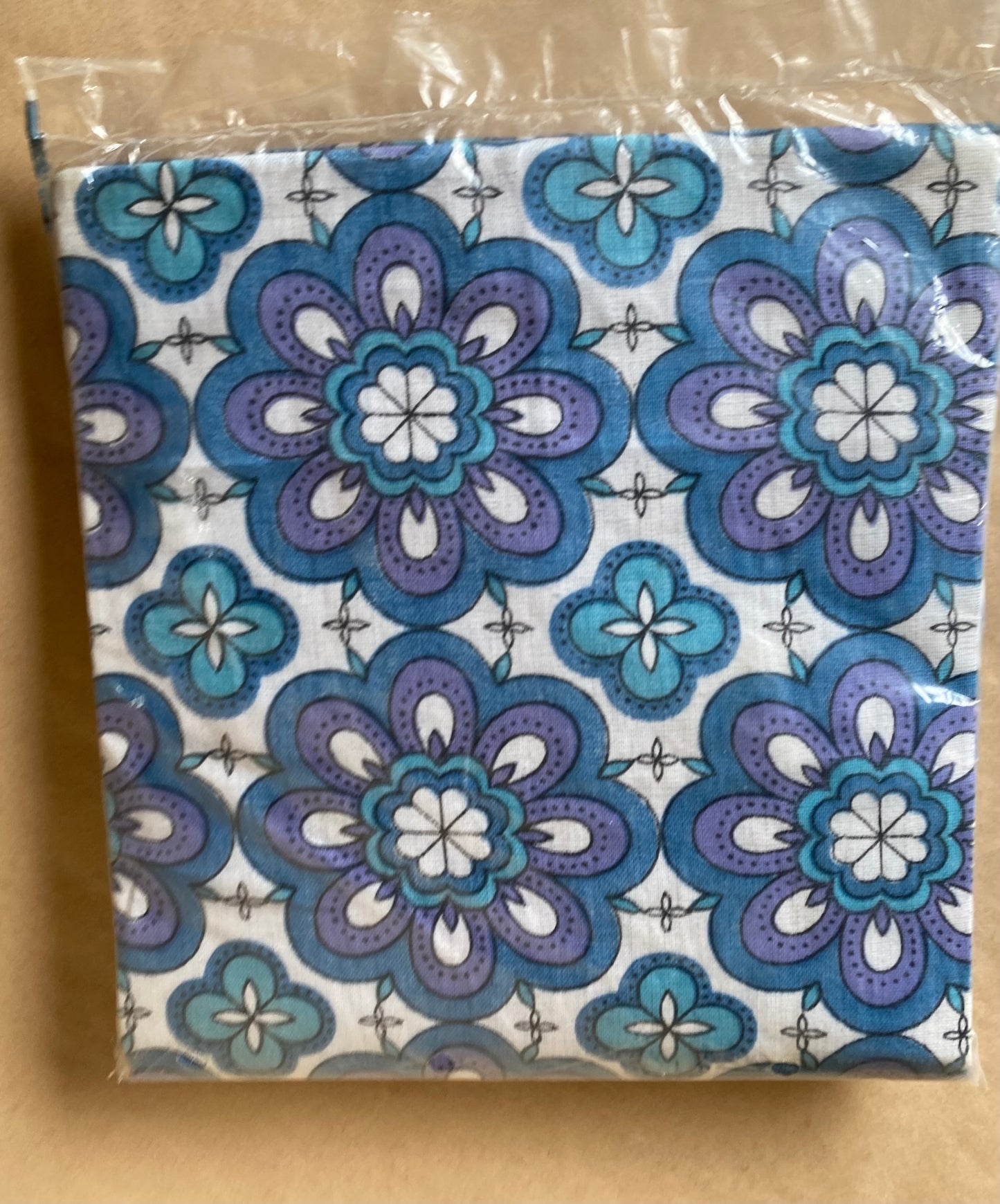 Vintage Hills ironing board cover in blue flower print