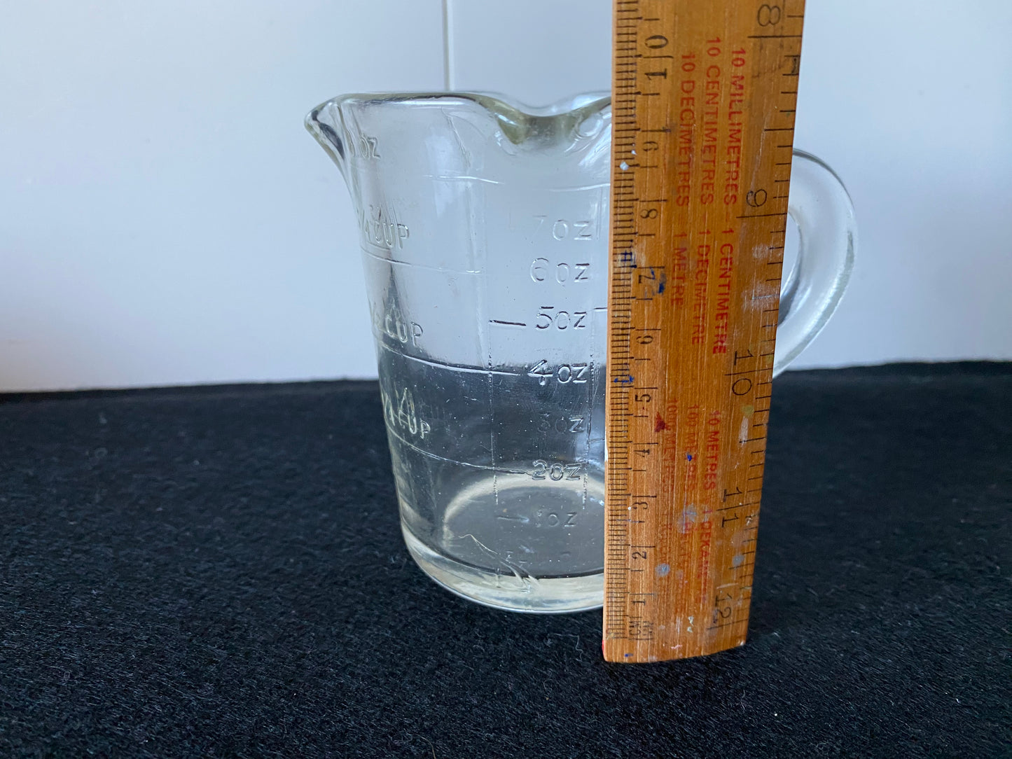 Clear Depression glass (1930s) measuring cup (5 cup/2 pints)