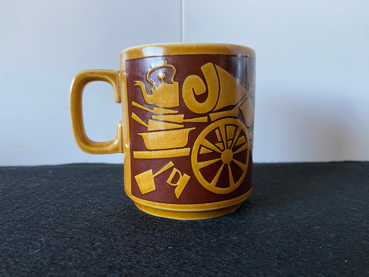 Hornsea Horse and Cart cup design by John Clappison
