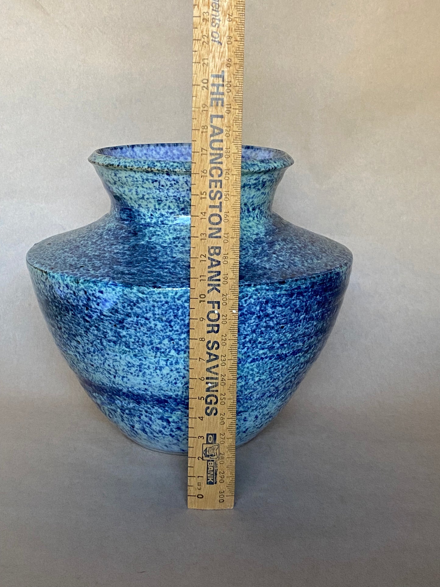 “Mogo Pottery” Australia pottery vase in blue