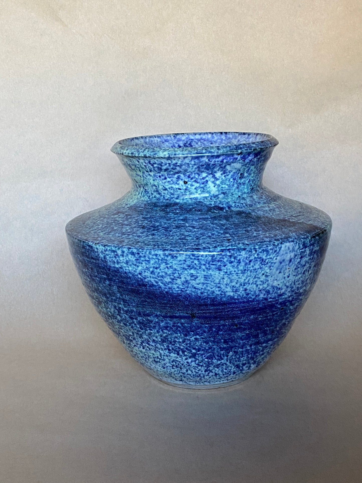 “Mogo Pottery” Australia pottery vase in blue