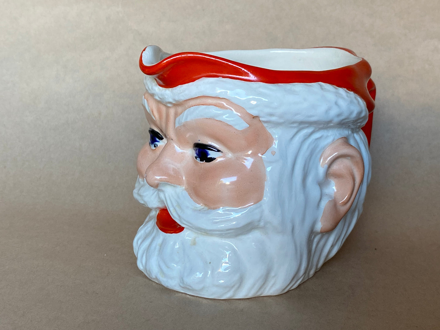 Kitschy Kristmas 1950s Birds Custard SANTA JUG