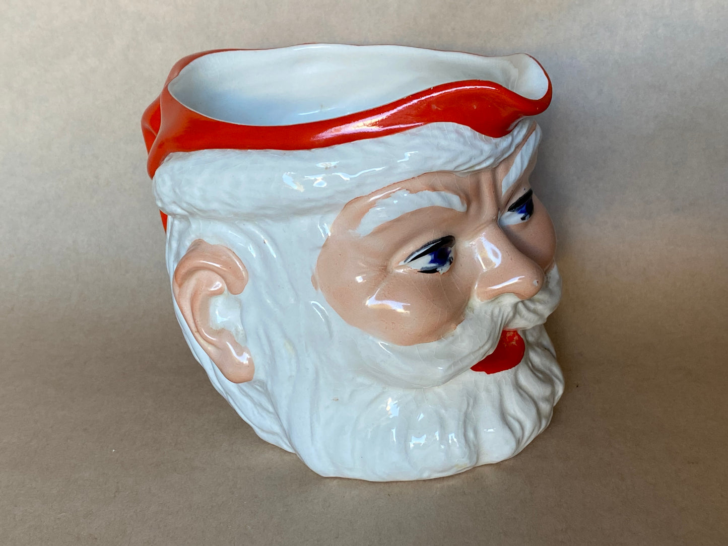 Kitschy Kristmas 1950s Birds Custard SANTA JUG