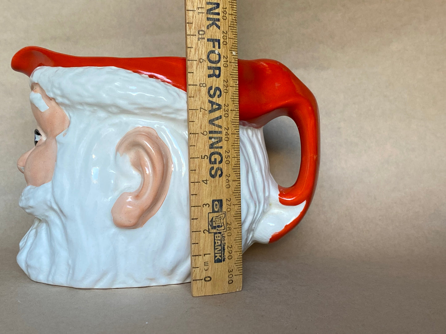 Kitschy Kristmas 1950s Birds Custard SANTA JUG