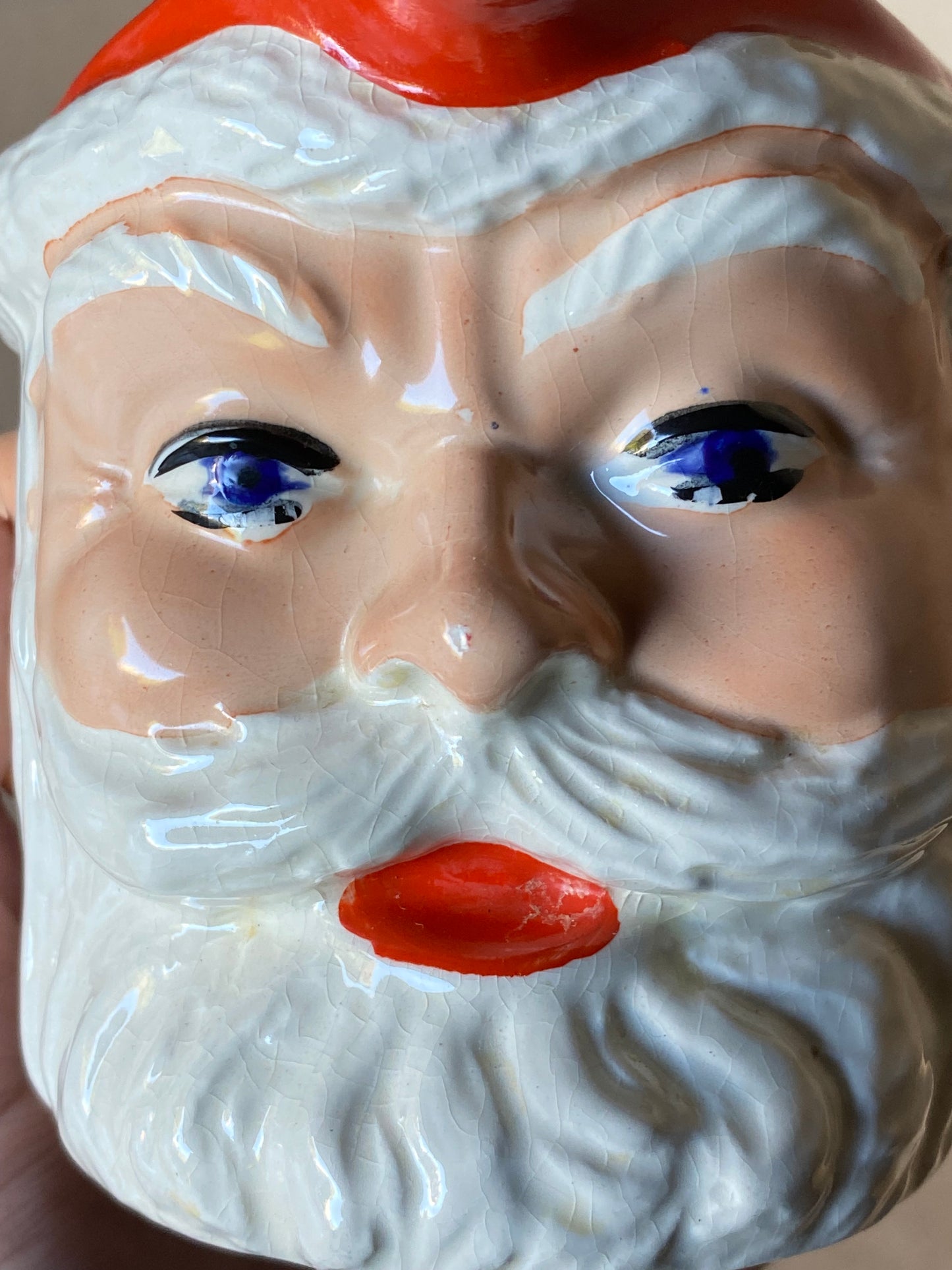 Kitschy Kristmas 1950s Birds Custard SANTA JUG