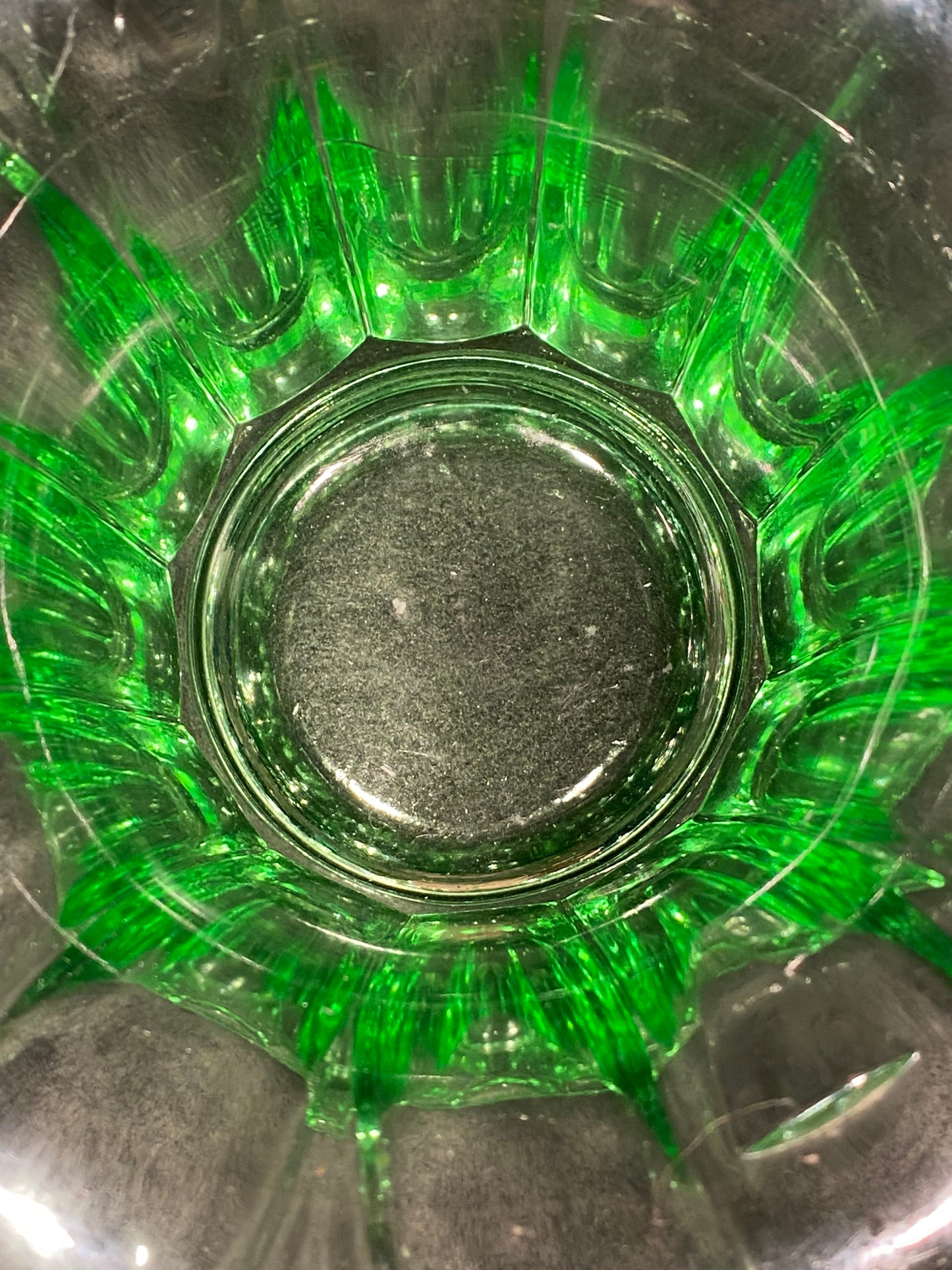 Crown Crystal Australia 1930s LARGE uranium glass vase