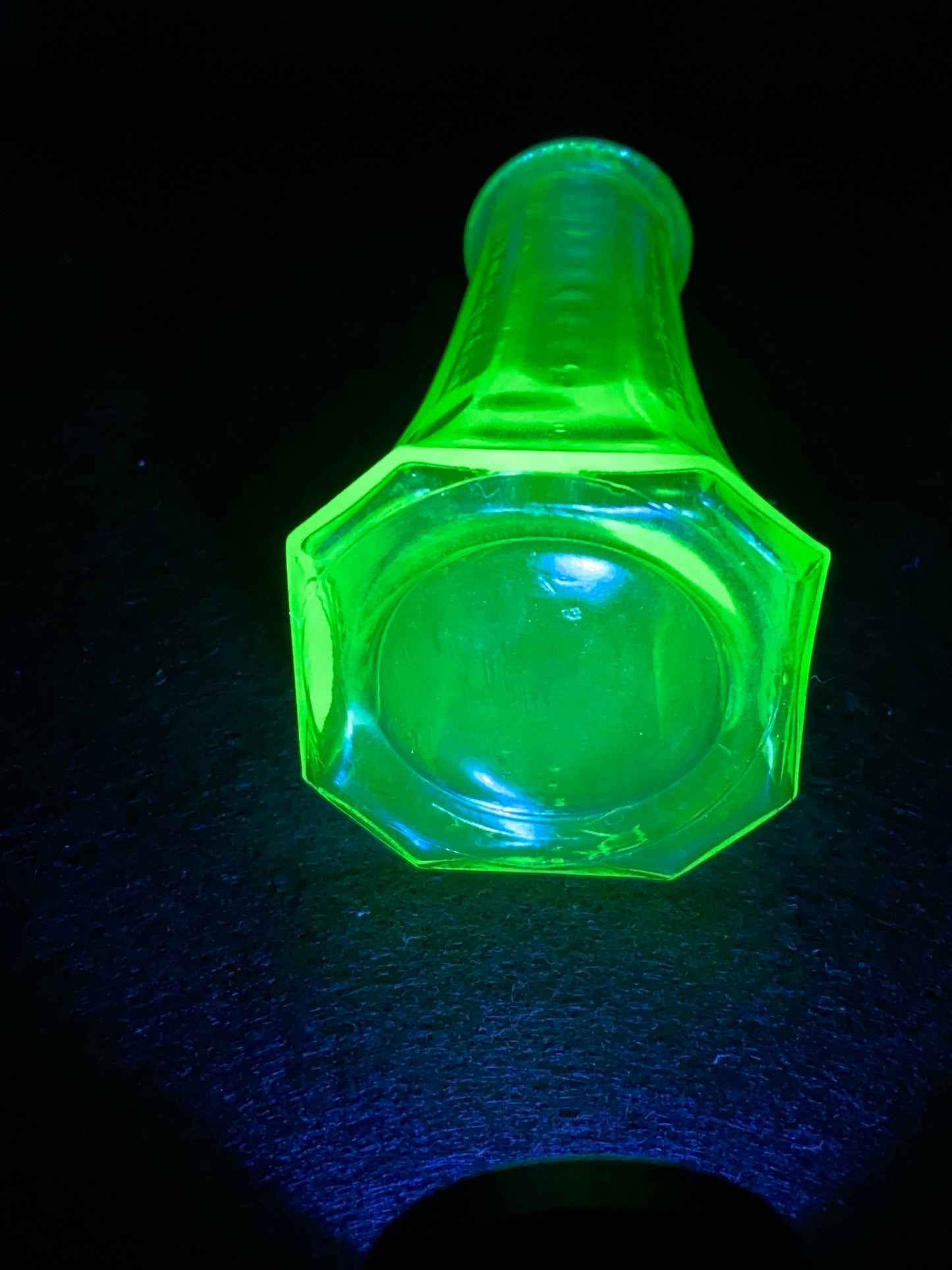 Uranium glass Anchor Hocking salt or pepper shaker