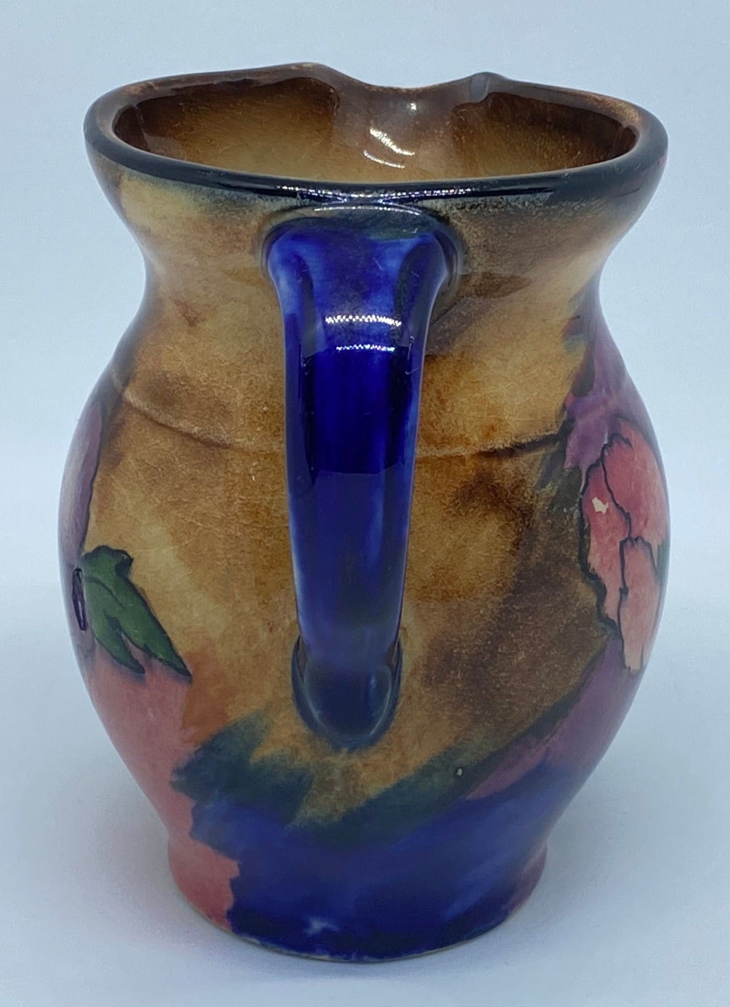 H&K Tunstall pansy jug not Moorcroft!