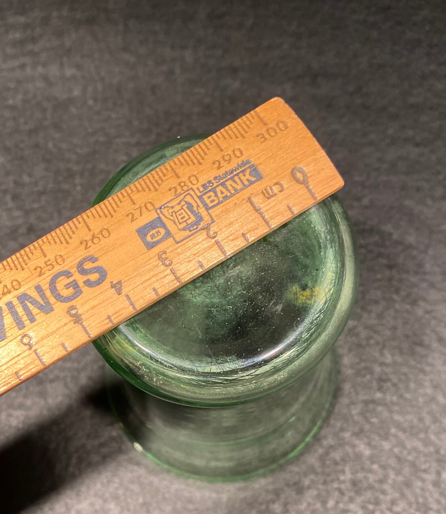 Single Art Deco uranium glass tumbler