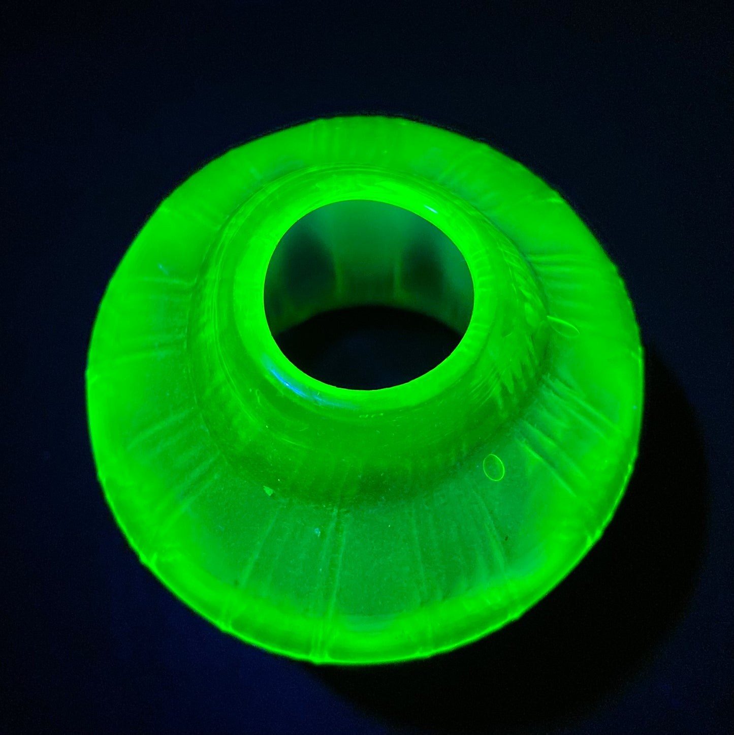 Art Nouveau Vaseline Uranium glass lamp shade
